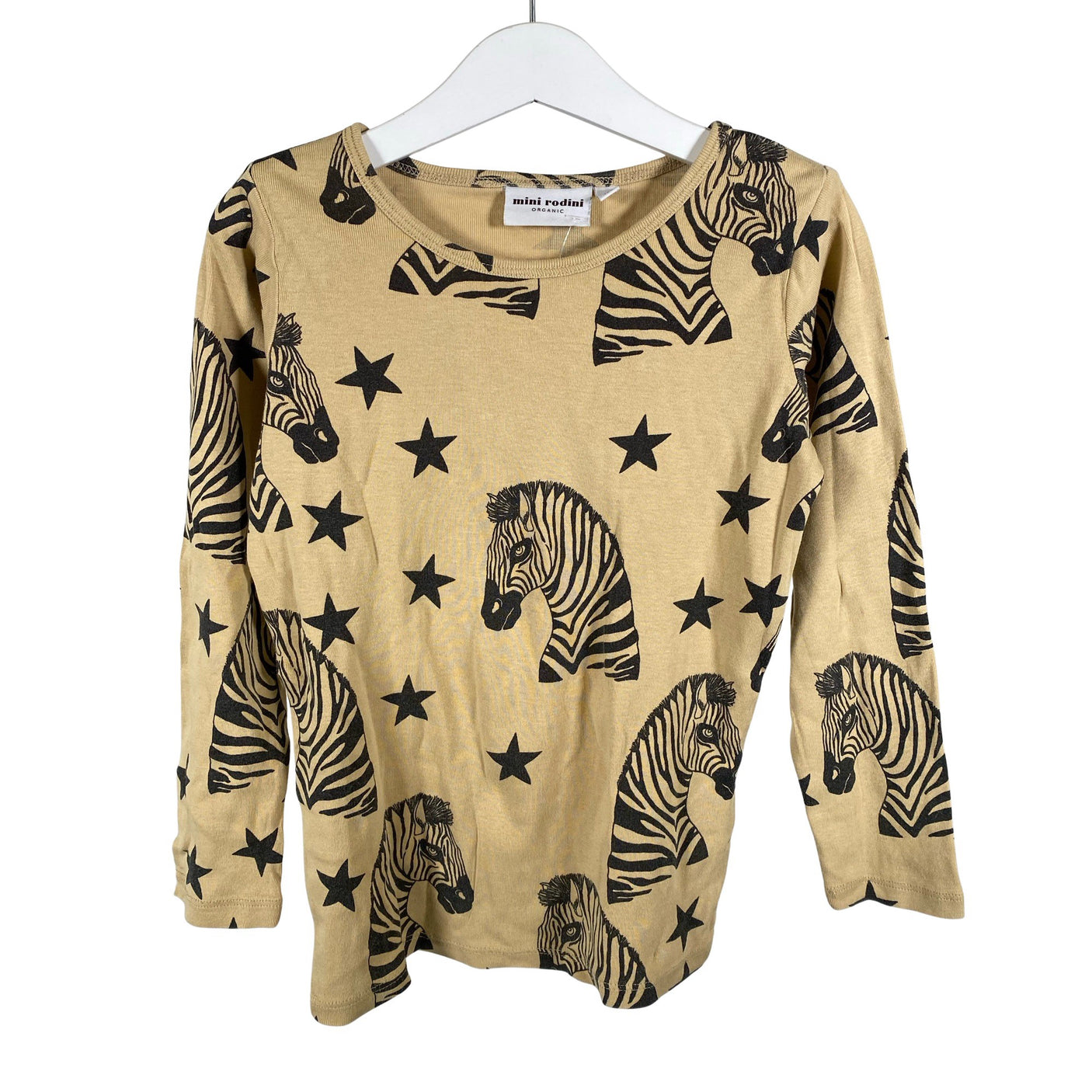 Unisex Mini Rodini - Trikoopaita, koko 116 - 122 - Beige (1)