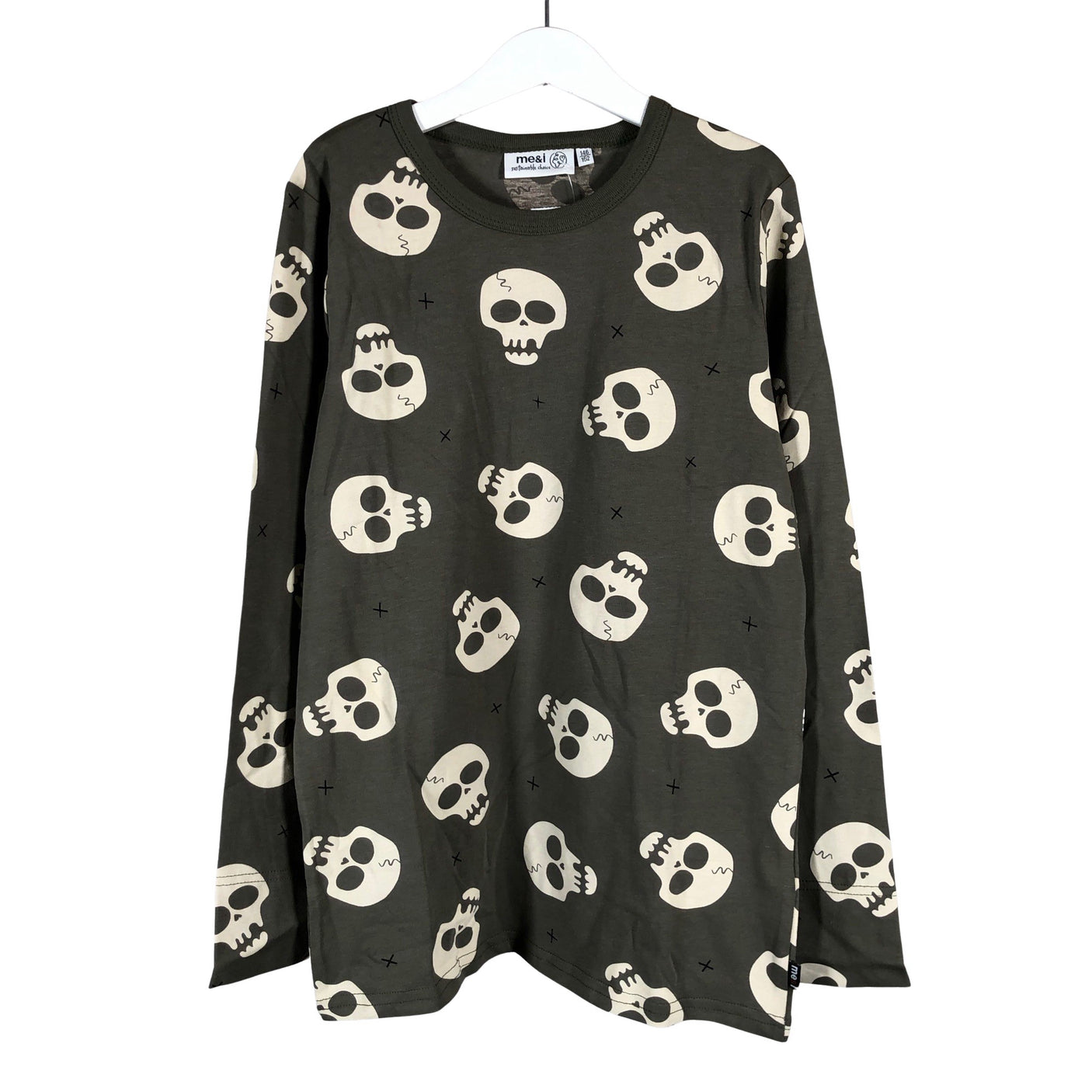 Unisex me&i - Trikoopaita, koko 146 - 152 - Vihreä (1)