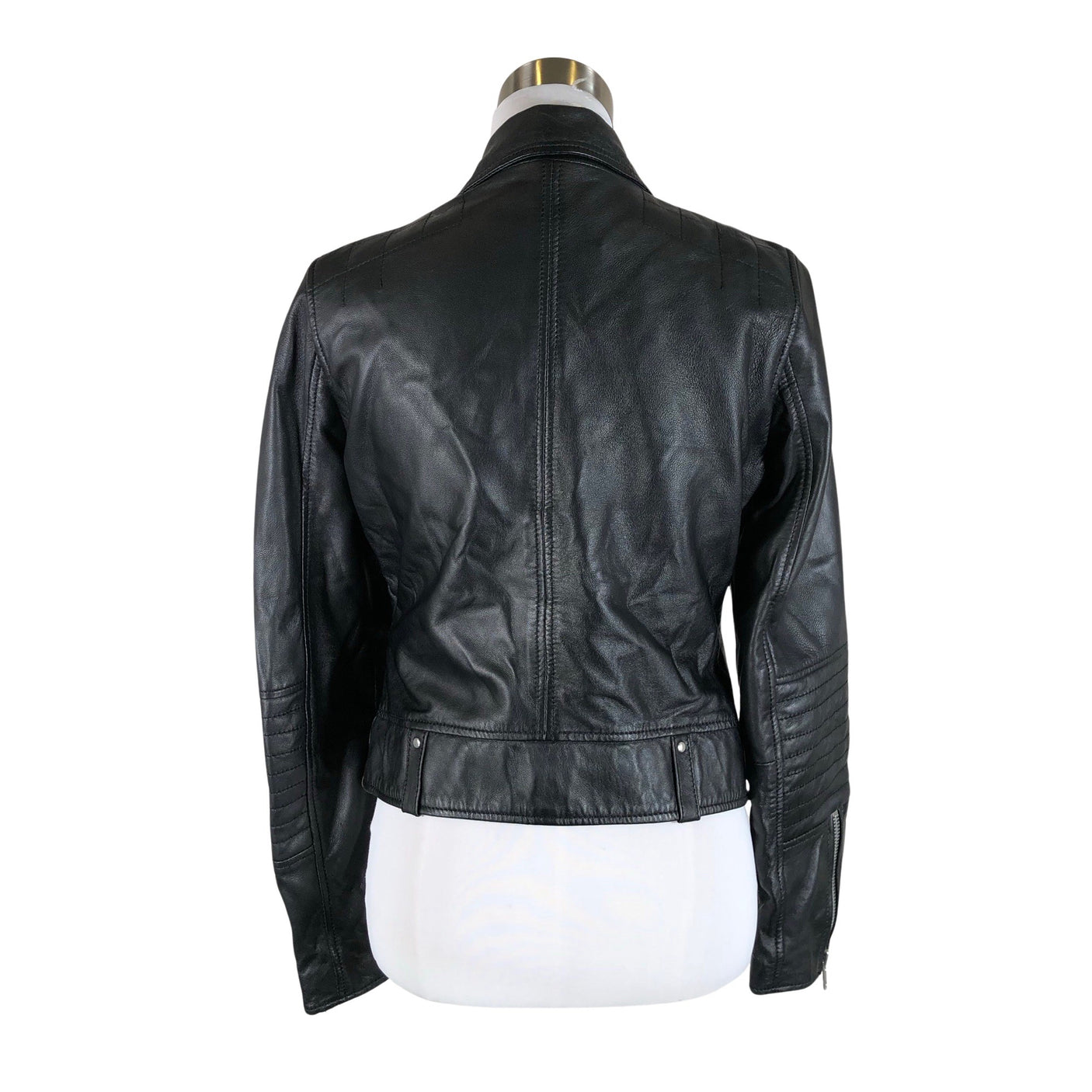 Naisten Jofama - Nahkatakki, koko 38 - Musta (2)