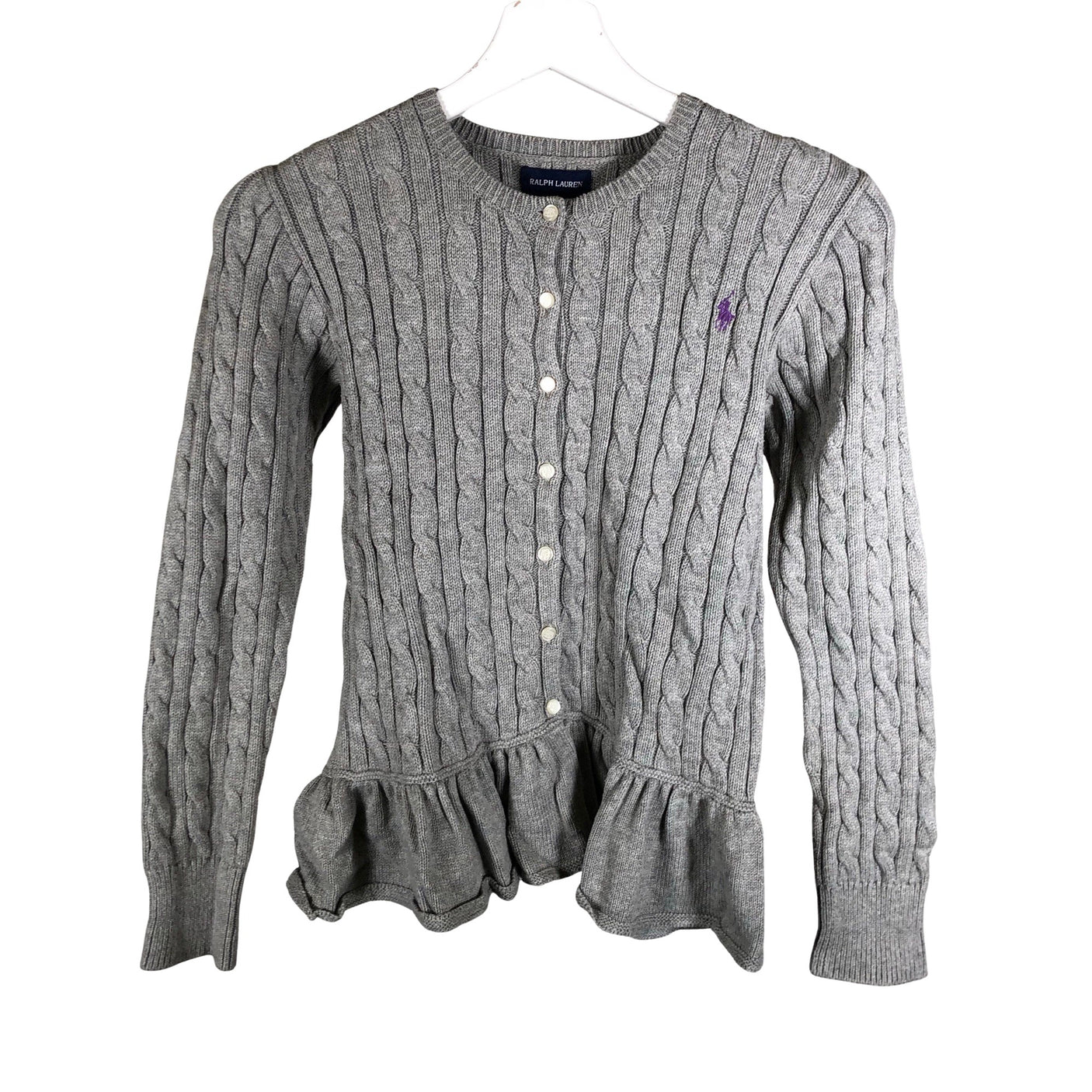 Tyttöjen Polo Ralph Lauren - Neuletakki, koko 164 - 170 - Harmaa (1)