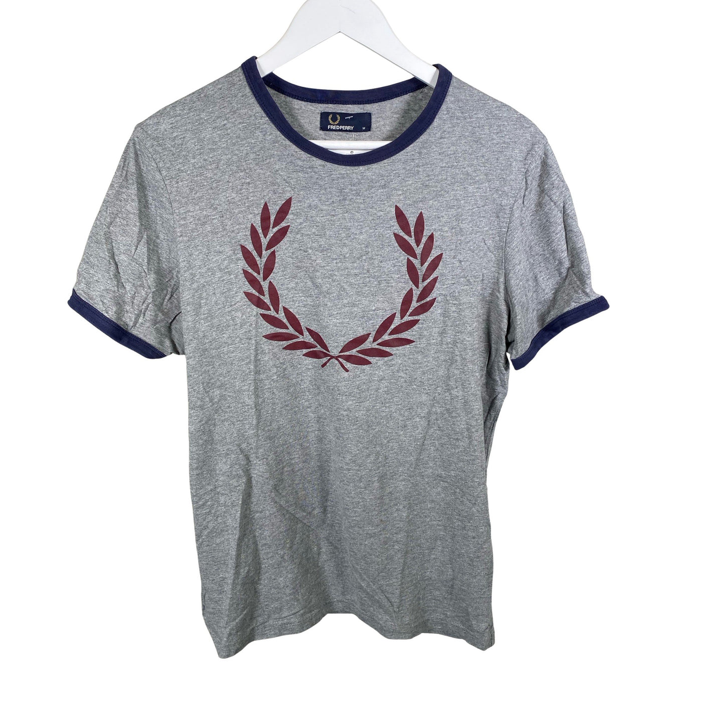 Naisten Fred Perry - T-paita, koko 38 - Harmaa (1)