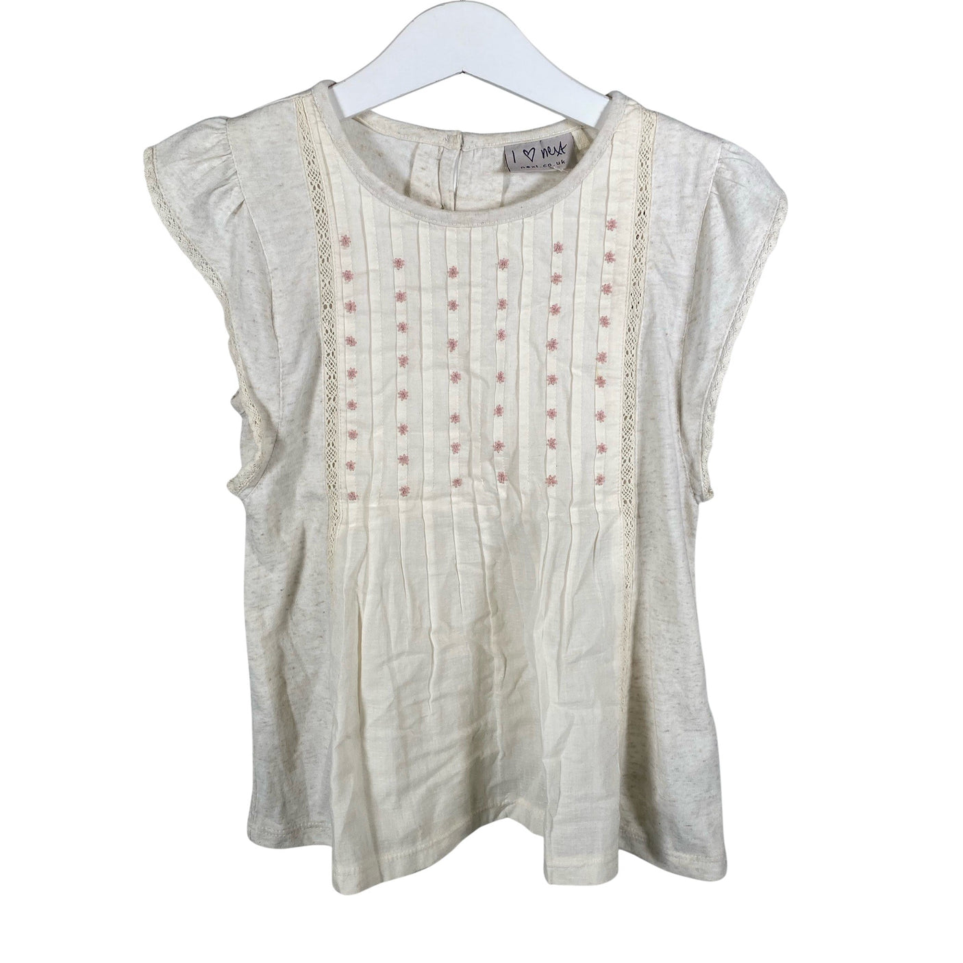 Tyttöjen Next - T-paita, koko 104 - 110 - Beige (1)