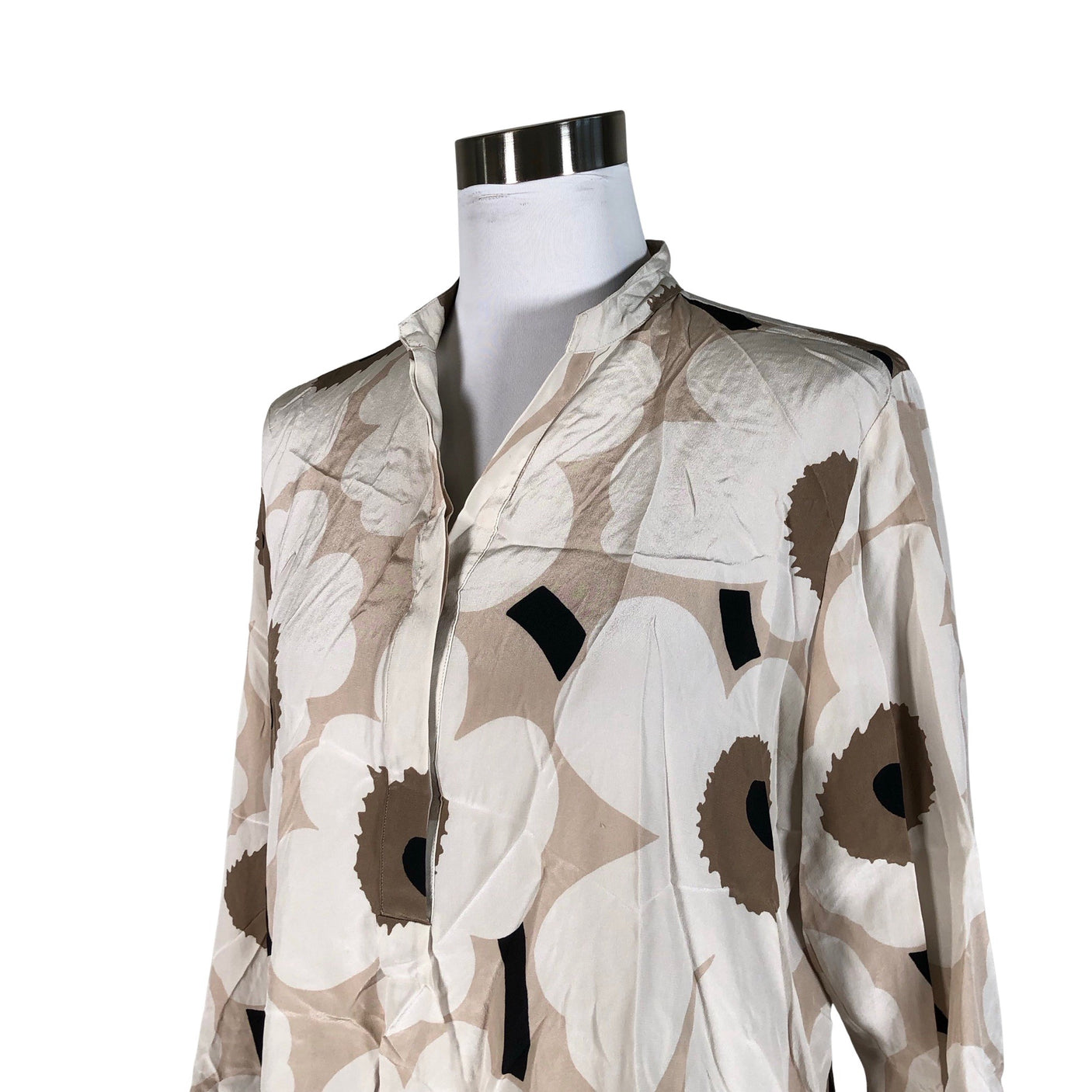 Naisten Marimekko - Sifonkimekko, koko 38 - Beige (3)