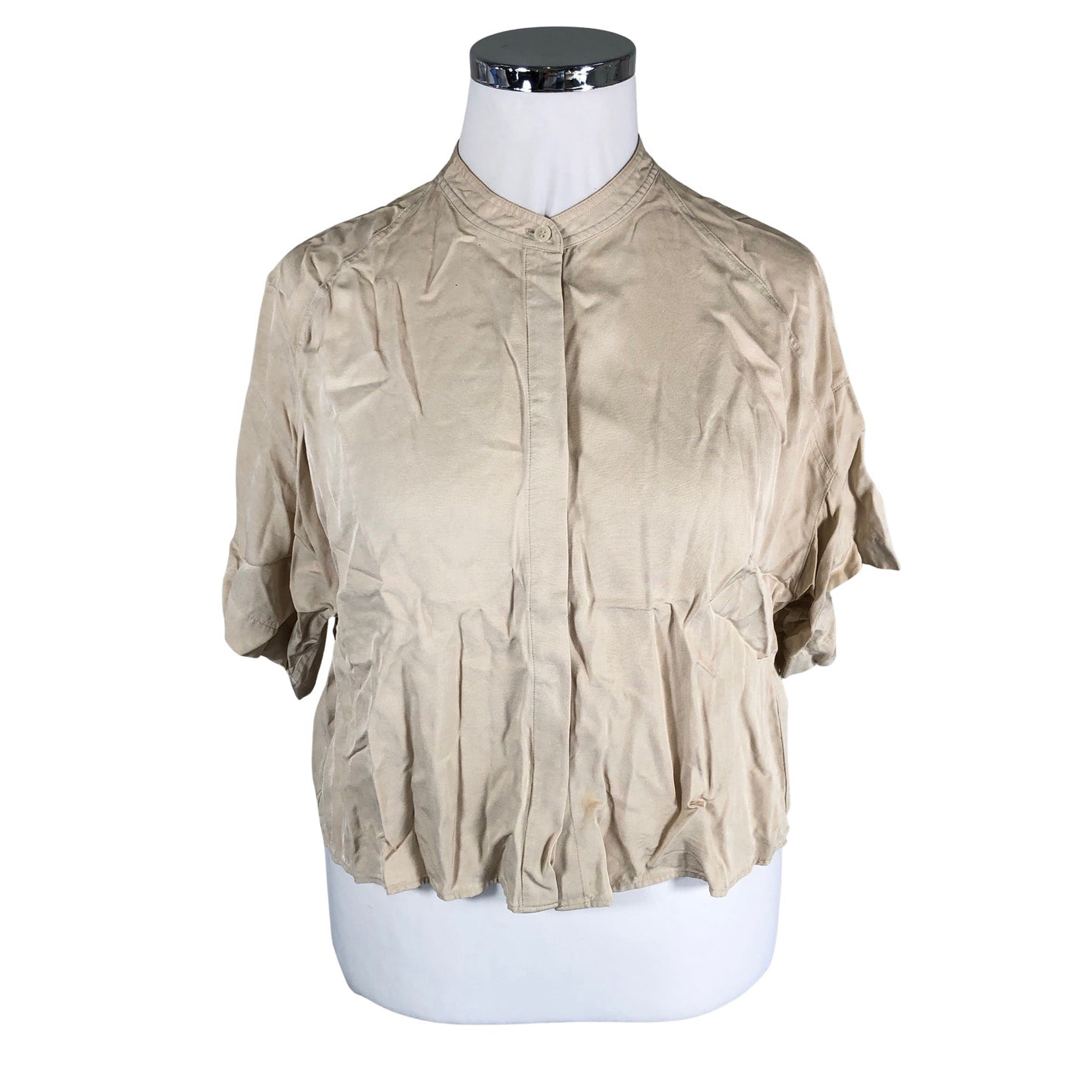 Naisten Filippa K. - Lyhythihainen pusero, koko 42 - Beige (1)