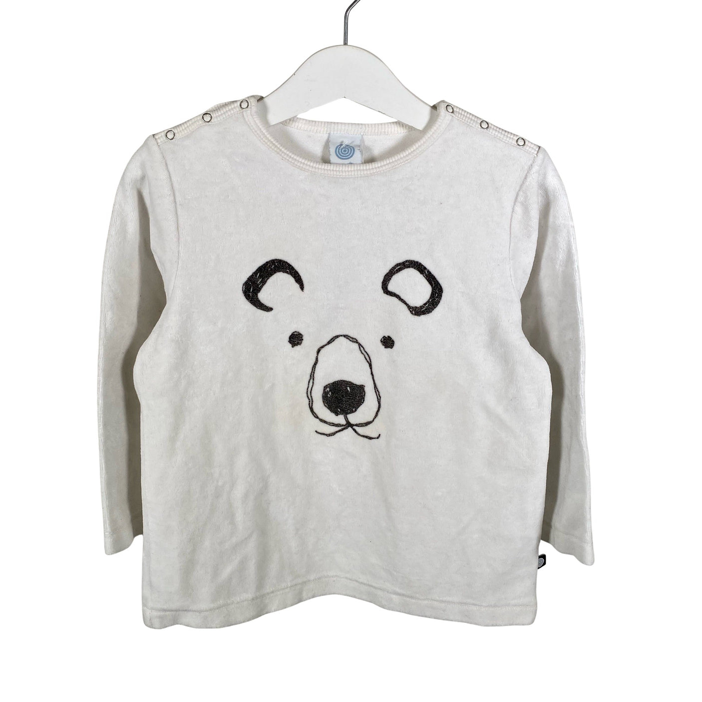 Unisex Sanetta - Collegepaita, koko 104 - 110 - Valkoinen (1)