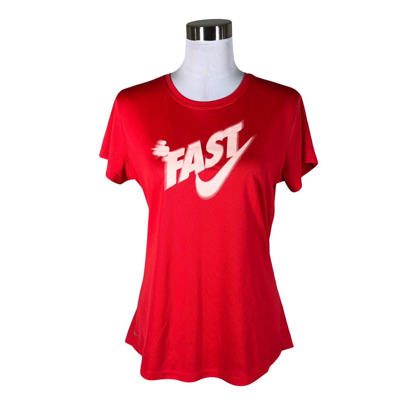 Naisten Nike - Urheilupaita, lyhyet hihat, koko 40 - Punainen (1)