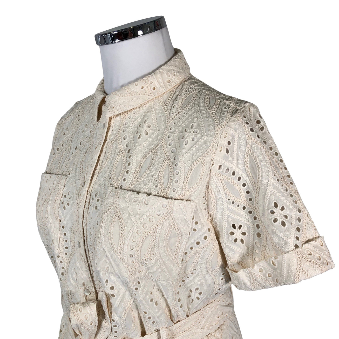 Naisten Sézane - Kangasmekko, koko 44 - Beige (3)
