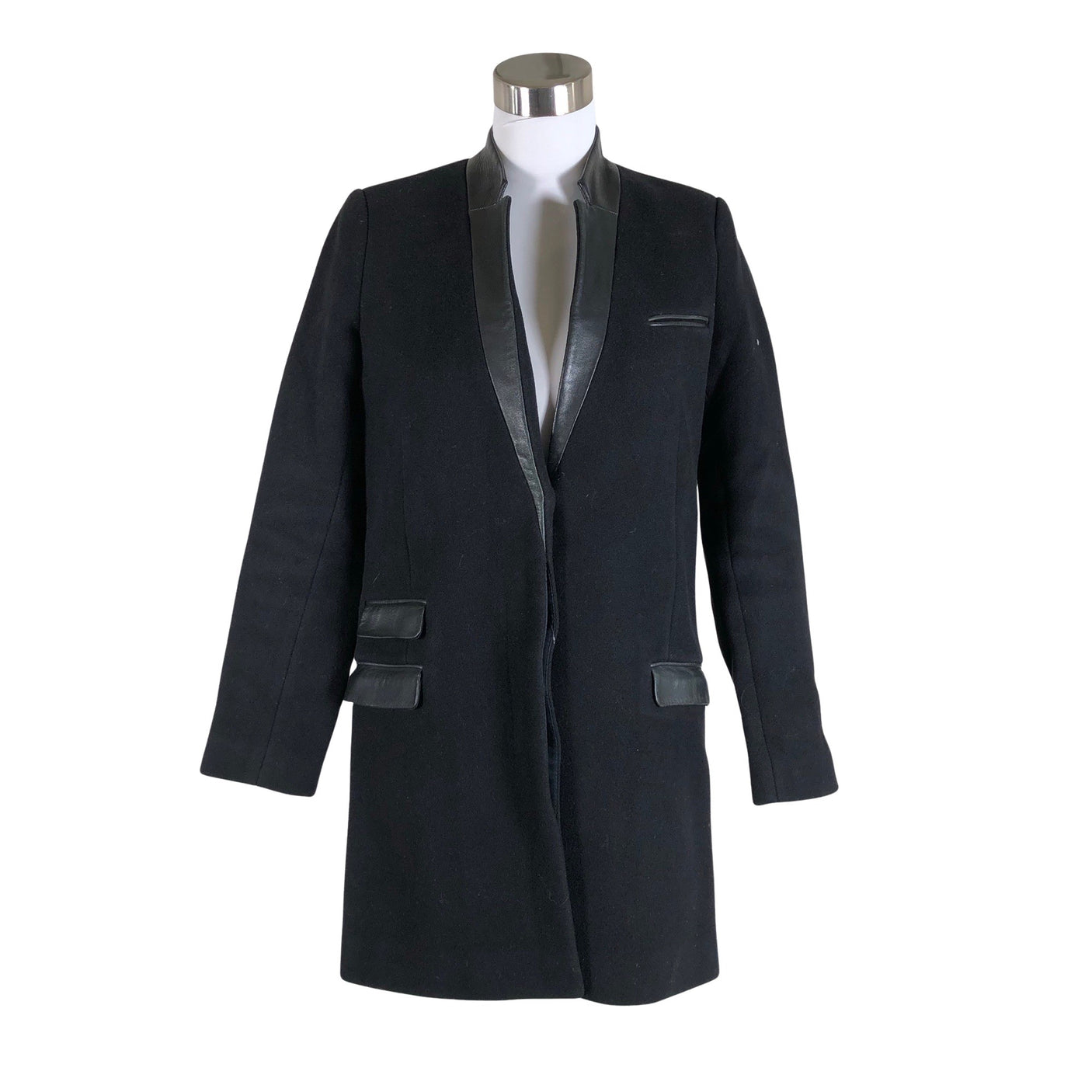 Naisten The Kooples - Villakangastakki, koko 36 - Musta (1)