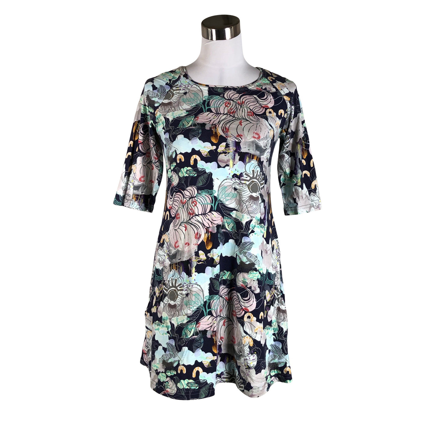 Naisten Ehta - Trikoomekko, koko 36 - Sininen (1)