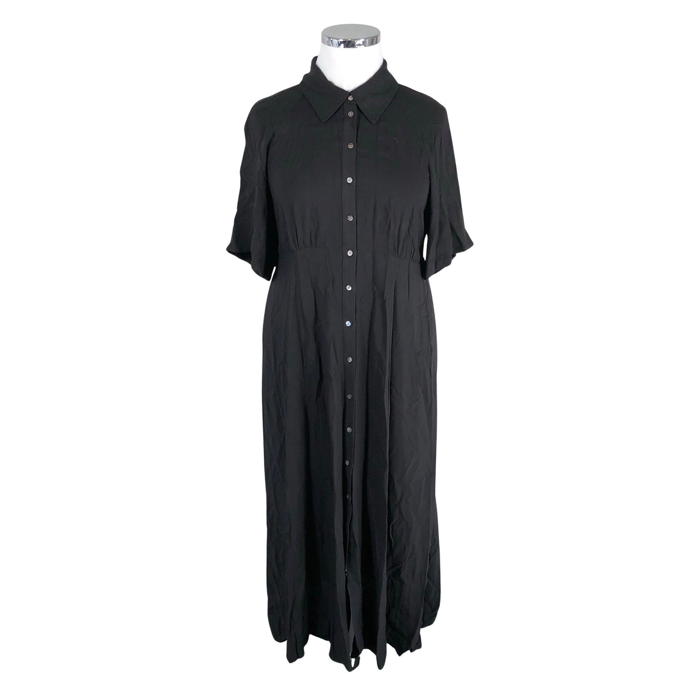 Naisten H&M Mama - Sifonkimekko, koko 42 - Musta (1)