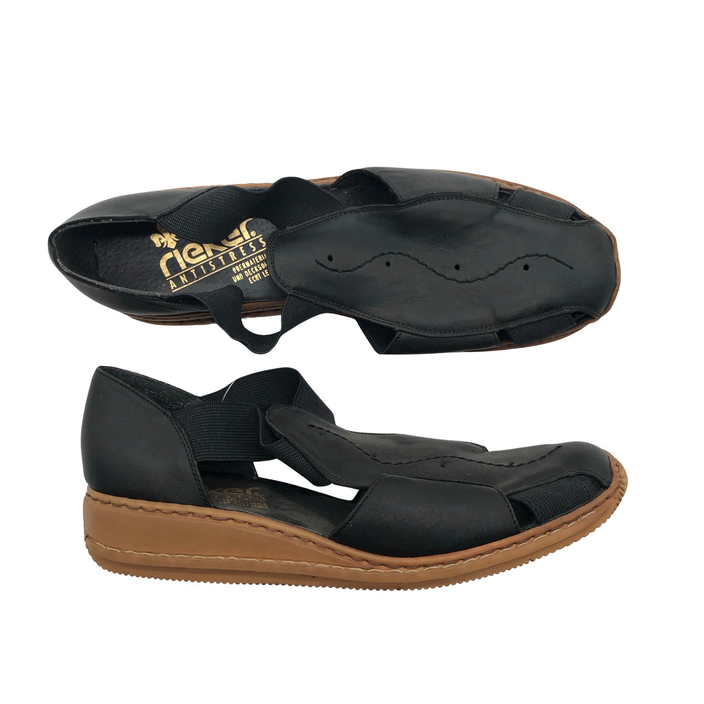 Naisten Rieker - Loaferit, koko 41 - Musta (1)