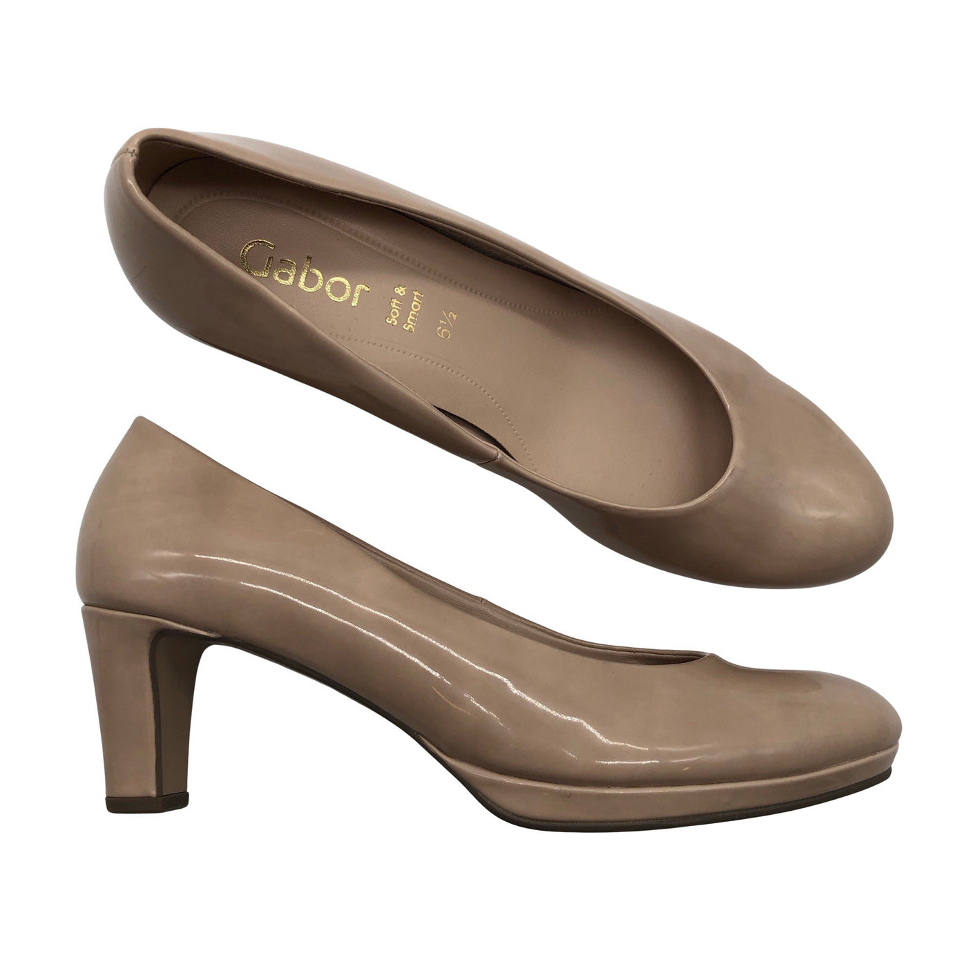 Naisten Gabor - Korkokengät, koko 39 - Beige (1)