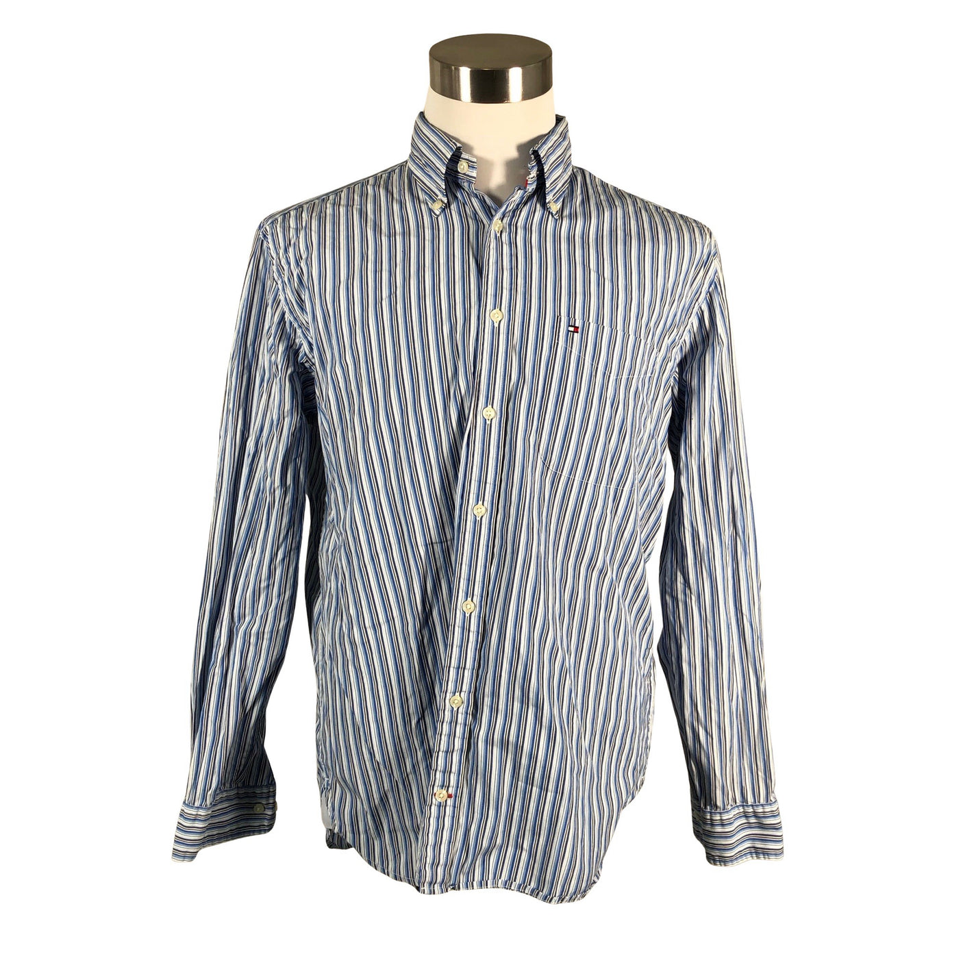 Miesten Tommy Hilfiger - Kauluspaita, koko L - Sininen (1)