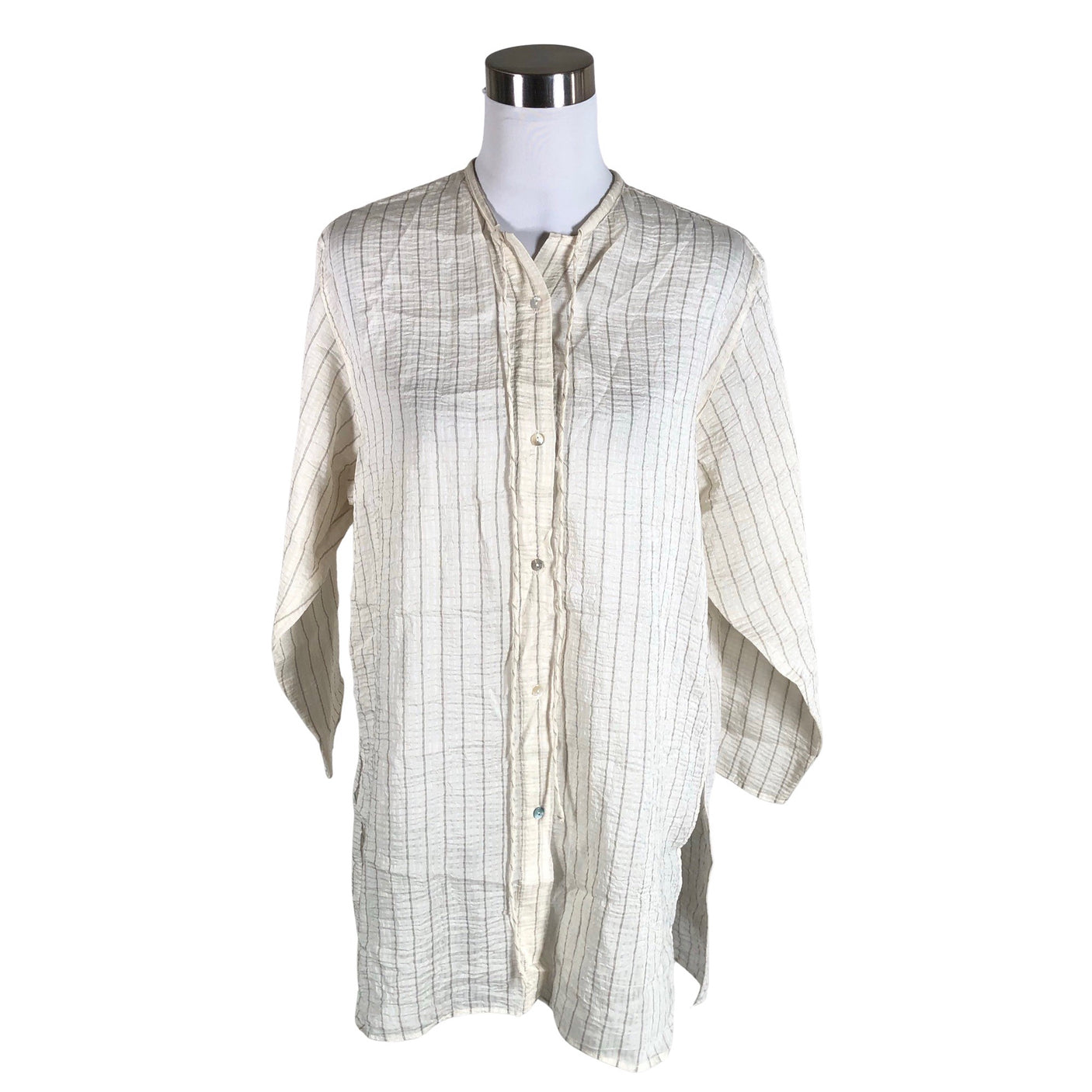 Naisten Massimo Dutti - Kangastunika, koko 36 - Beige (1)