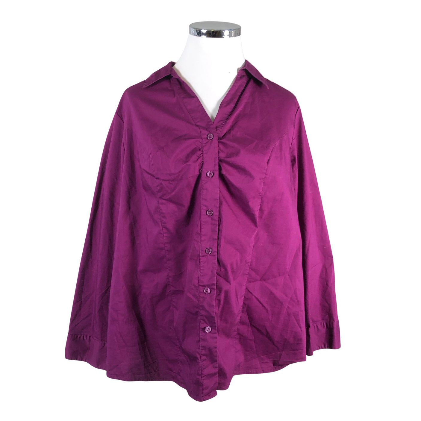 Naisten Lane Bryant - Kauluspaita, koko 48 - Violetti (1)