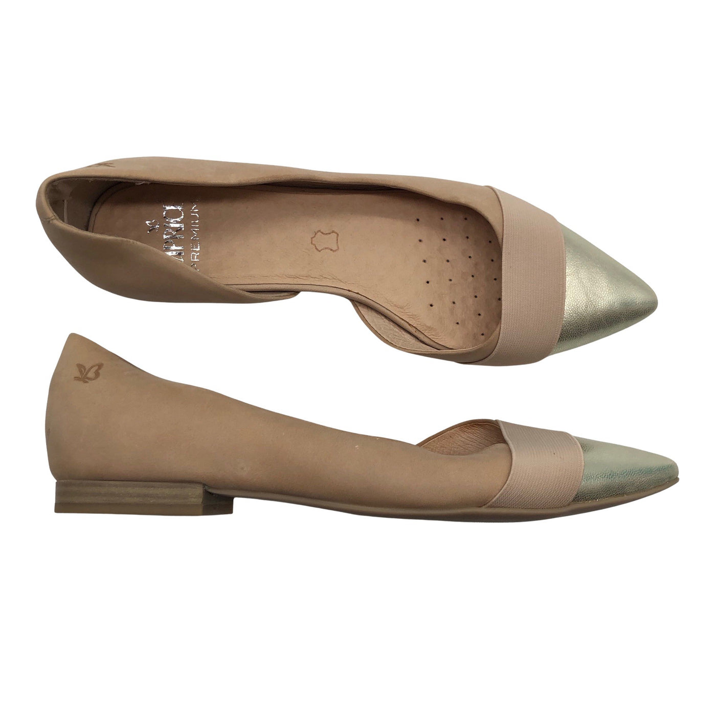 Naisten Caprice - Ballerinat, koko 41 - Beige (1)