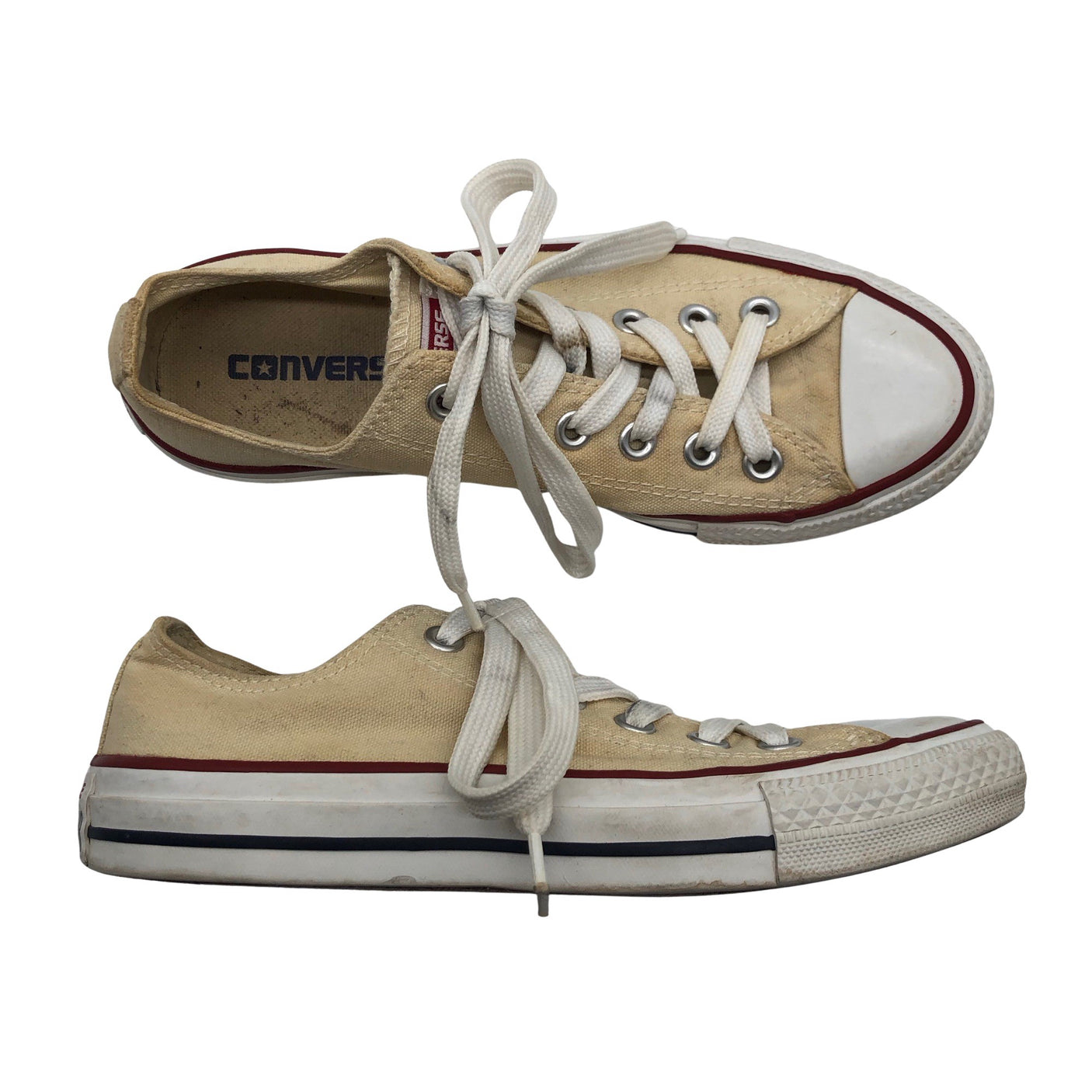 Naisten Converse - Tennarit, koko 37 - Beige (1)