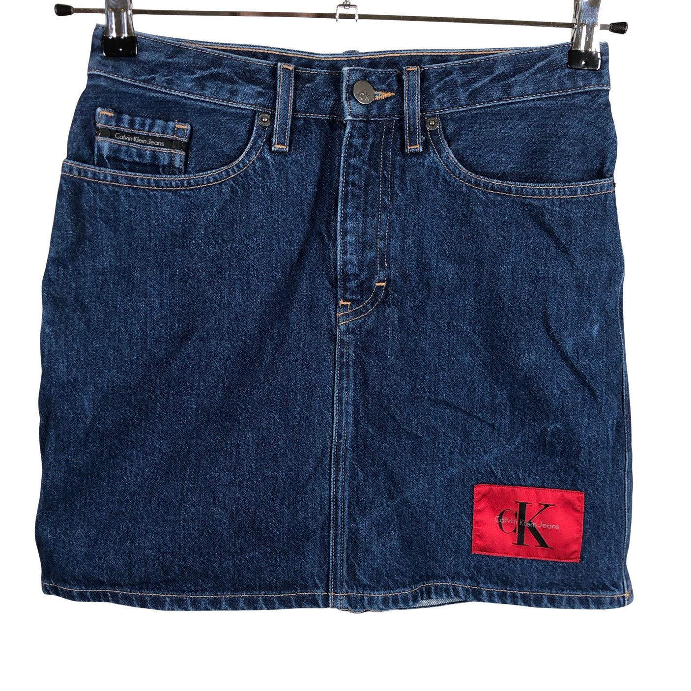Naisten Calvin Klein Jeans - Farkkuhame, koko W27 - Sininen (1)