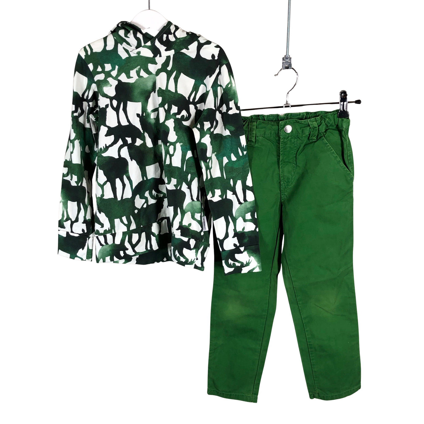 Unisex Versonpuoti - Trikoopaita, koko 116 - 122 - Vihreä (1)
