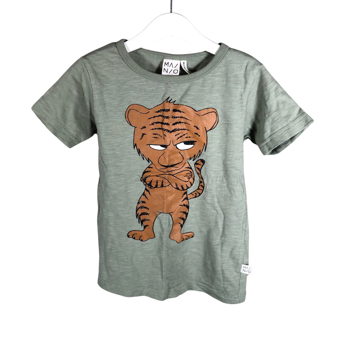 Unisex Mainio - T-paita, koko 110 - 116 - Vihreä (1)