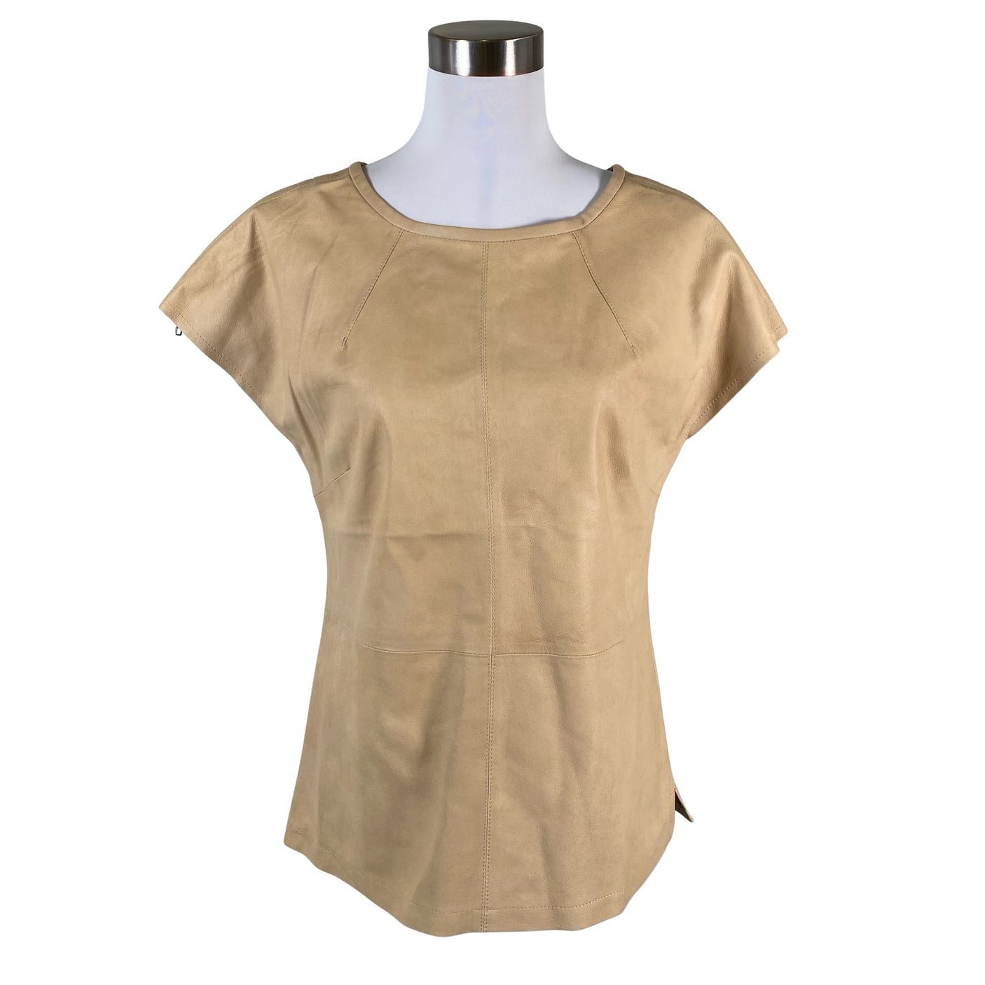 Naisten Depeche - Lyhythihainen pusero, koko 36 - Beige (1)