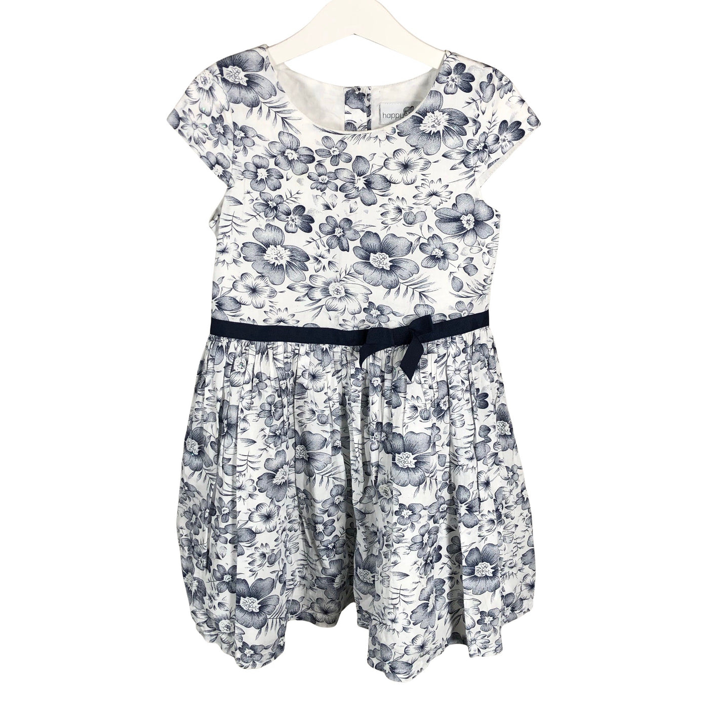 Tyttöjen Happy Girls - Kangasmekko, koko 116 - 122 - Valkoinen (1)