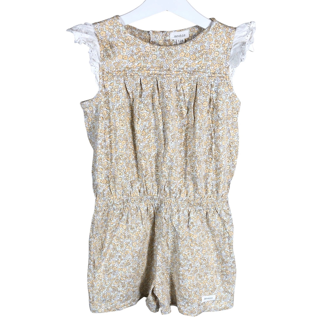Tyttöjen Newbie - Kangasmekko, koko 122 - 128 - Beige (1)