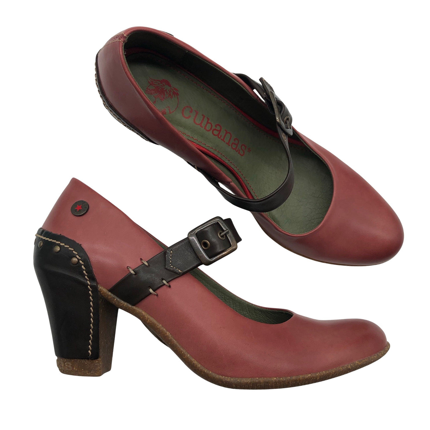 Naisten Cubanas - Korkokengät, koko 40 - Vaaleanpunainen (1)