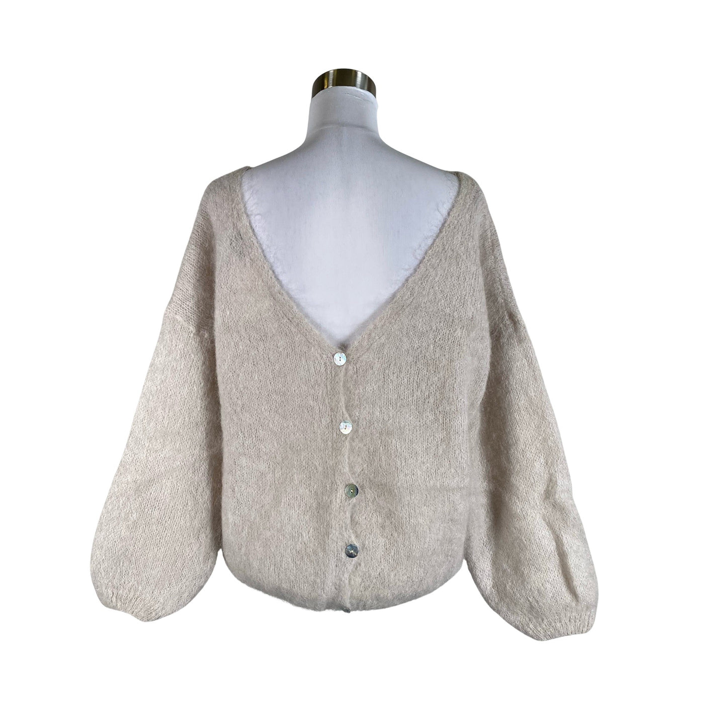 Naisten Americandreams - Neuletakki, koko 38 - Beige (2)