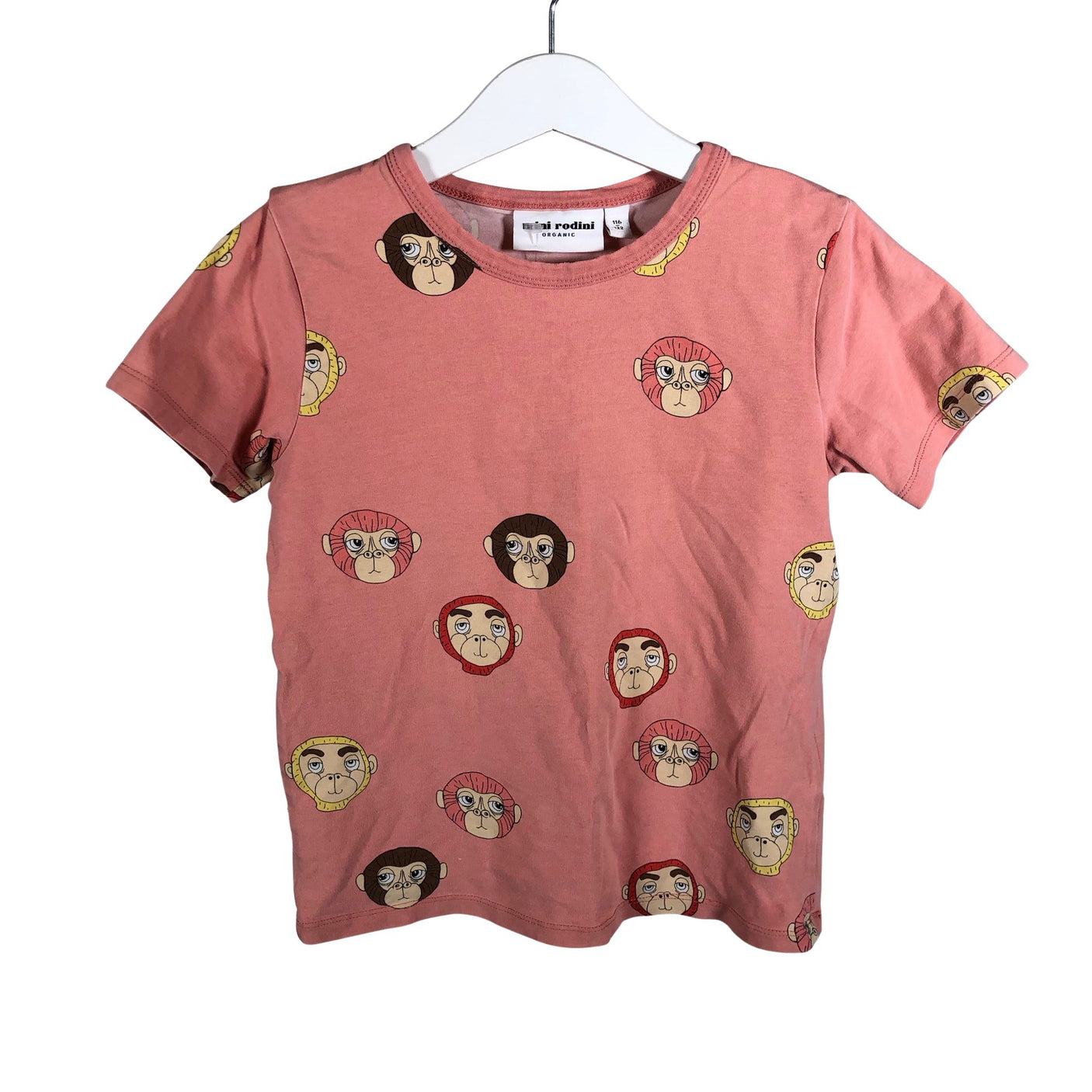 Unisex Mini Rodini - T-paita, koko 116 - 122 - Vaaleanpunainen (1)