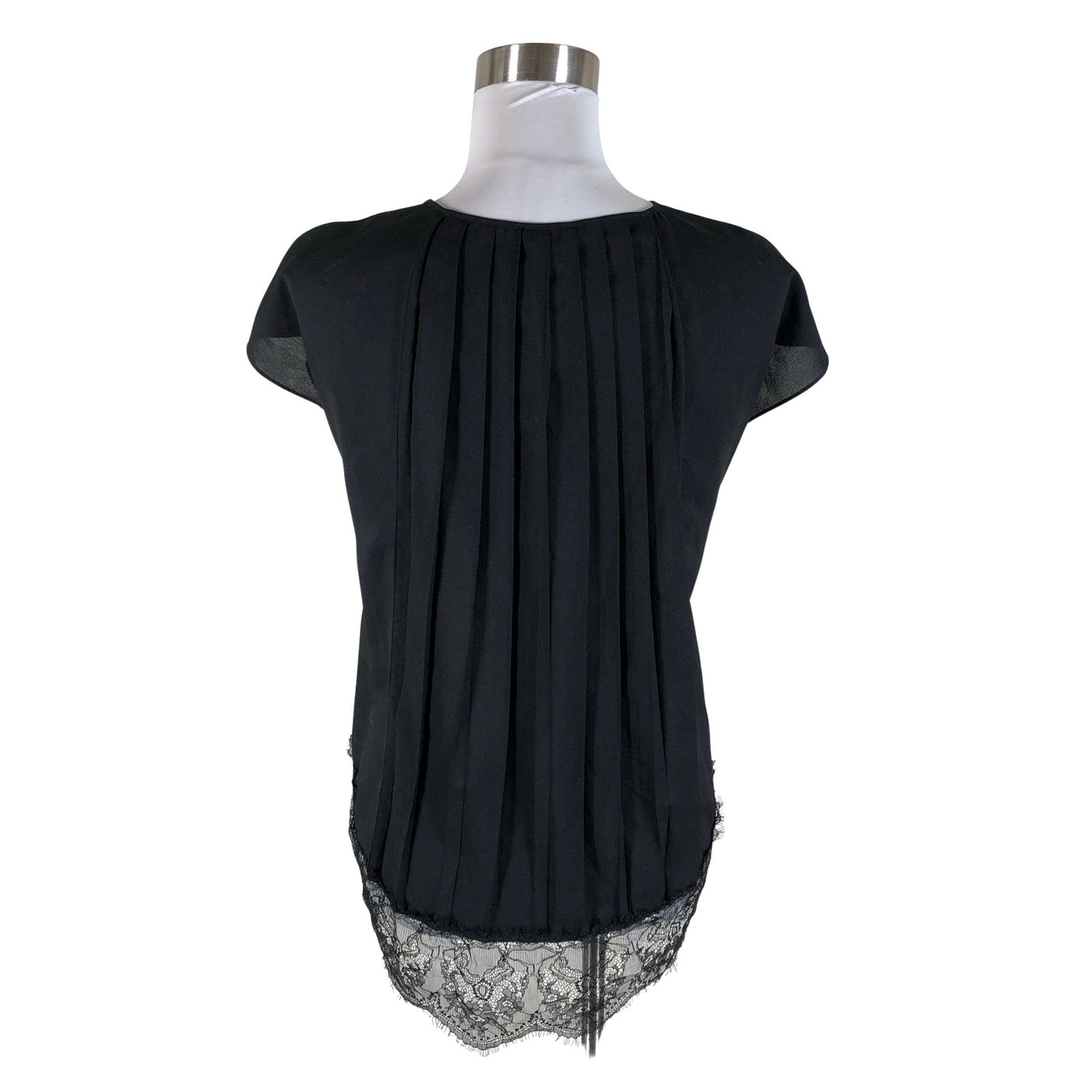 Naisten Massimo Dutti - Lyhythihainen pusero, koko 36 - Musta (2)