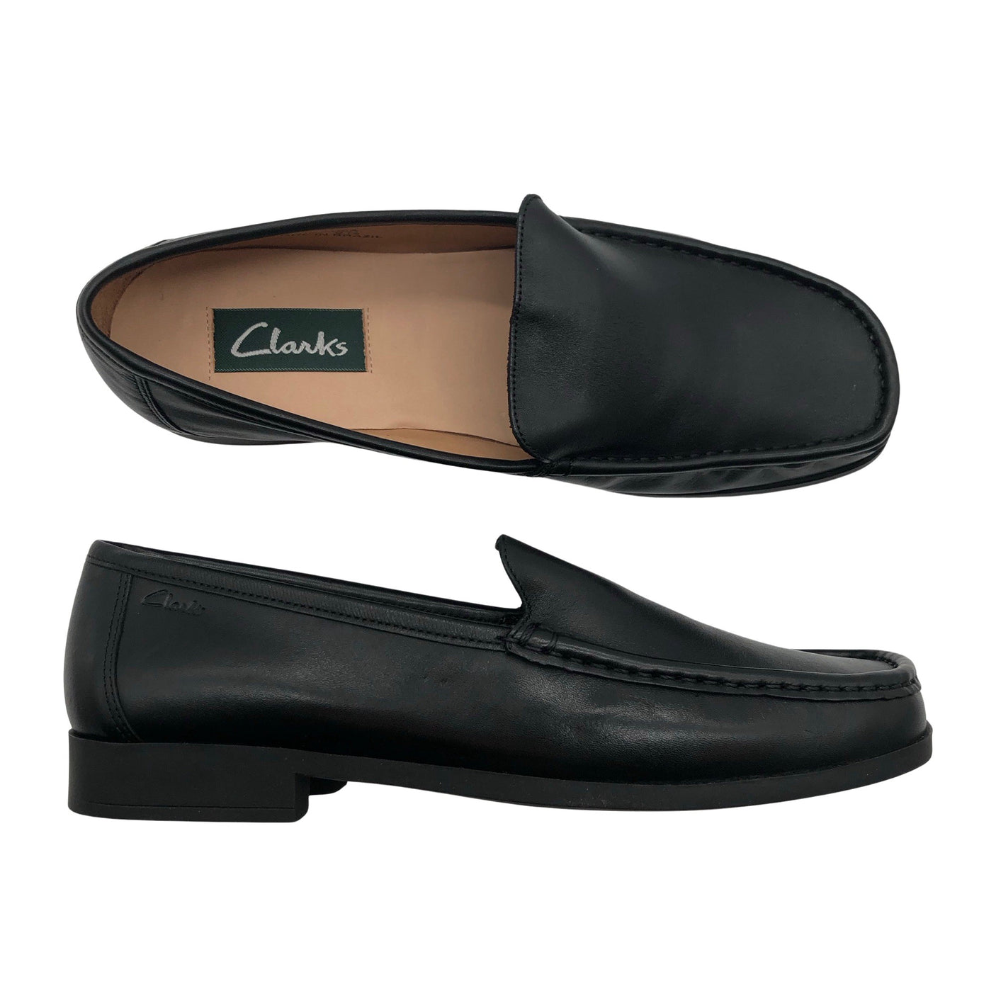 Naisten Clarks - Loaferit, koko 41 - Musta (1)
