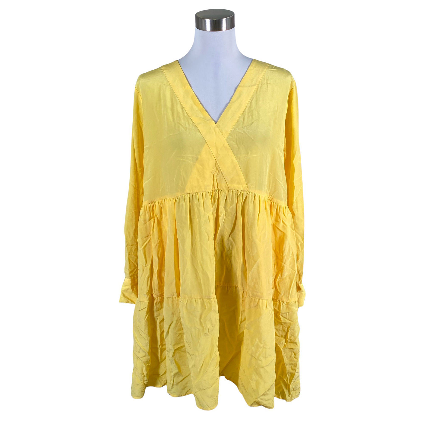 Naisten R-collection - Sifonkimekko, koko 38 - Keltainen (1)