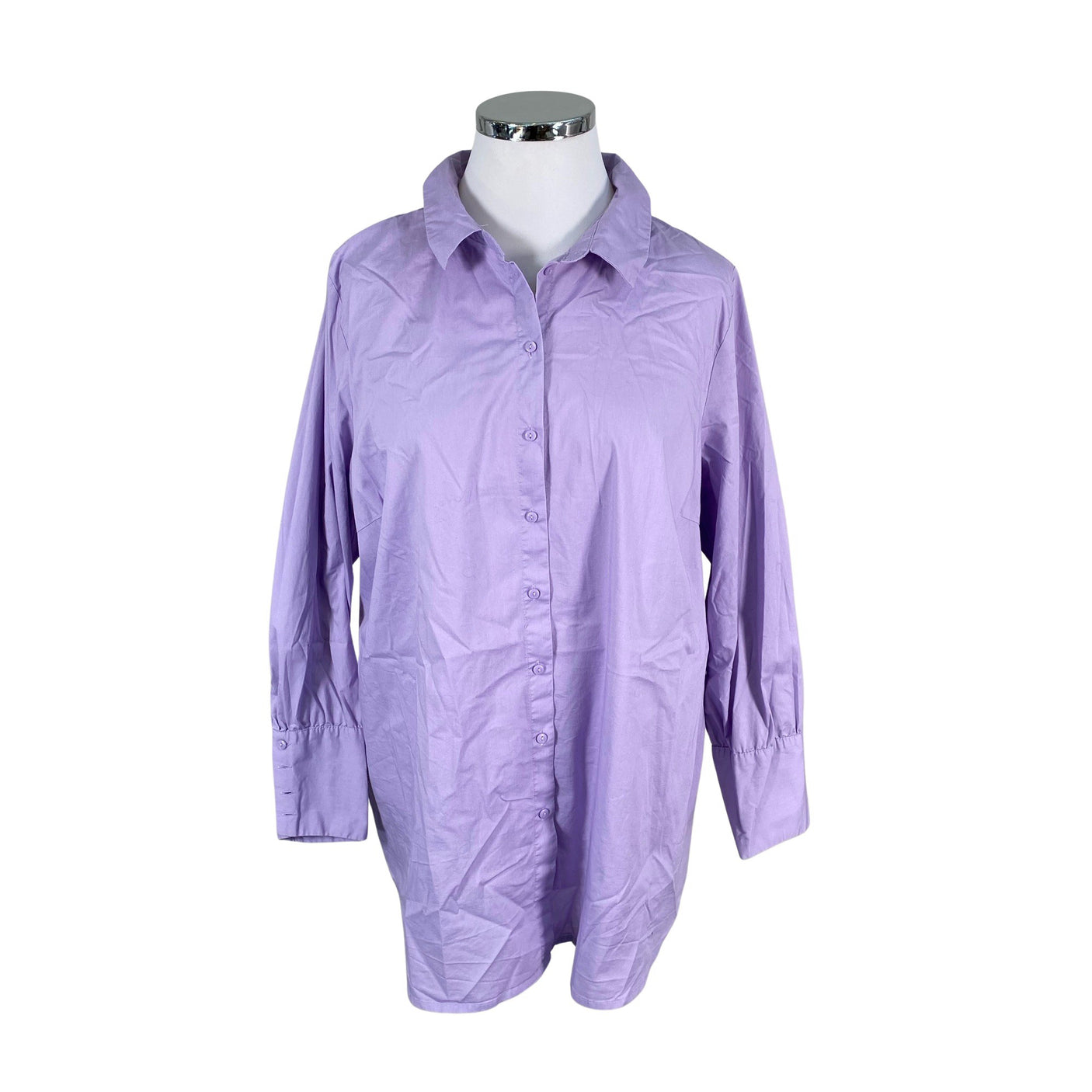 Naisten Zizzi - Kangastunika, koko 50 - Violetti (1)