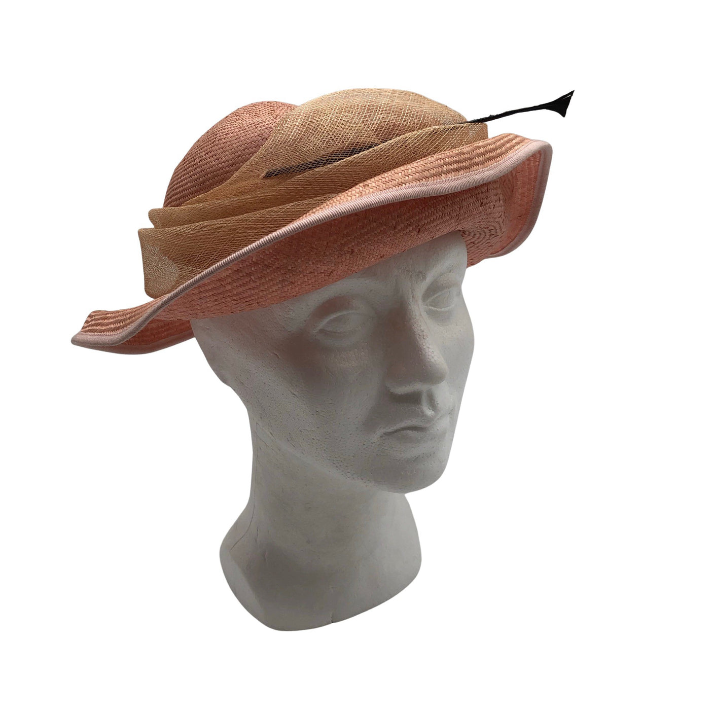 Naisten Handmade - Hattu, koko 56 - 58 cm - Vaaleanpunainen (1)