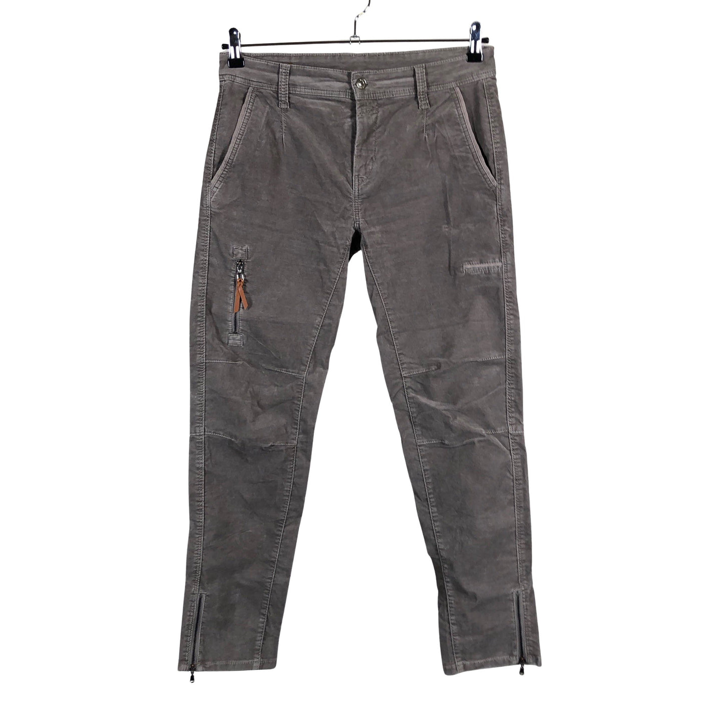 Naisten MAC - Samettihousut, koko 40 - Harmaa (1)