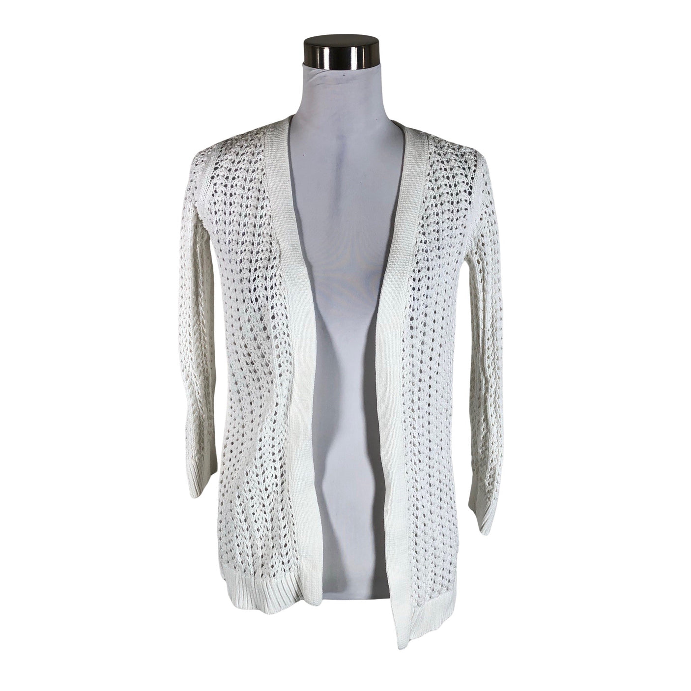 Naisten Esprit - Neuletakki, koko 34 - Valkoinen (1)