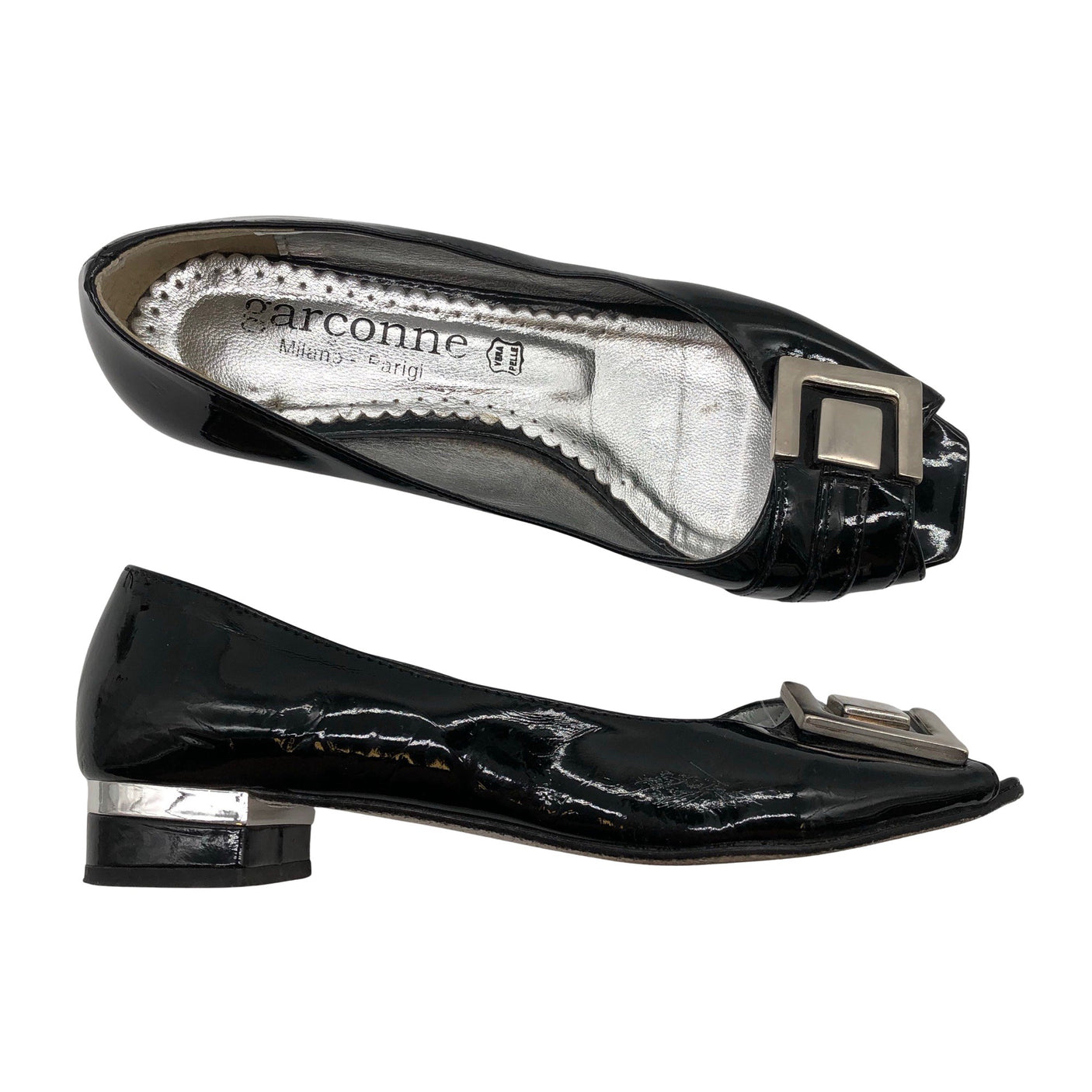 Naisten Garconne - Avokärkiset korkokengät, koko 36 - Musta (1)