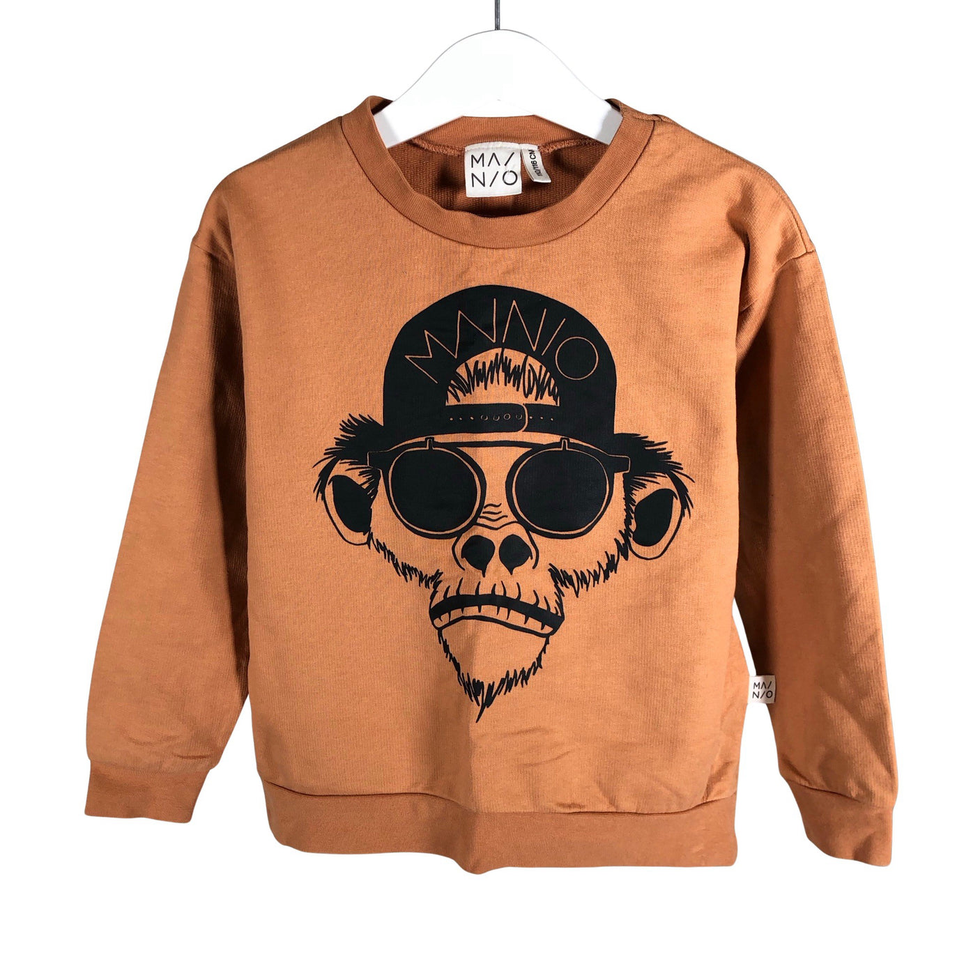 Unisex Mainio - Collegepaita, koko 110 - 116 - Oranssi (1)