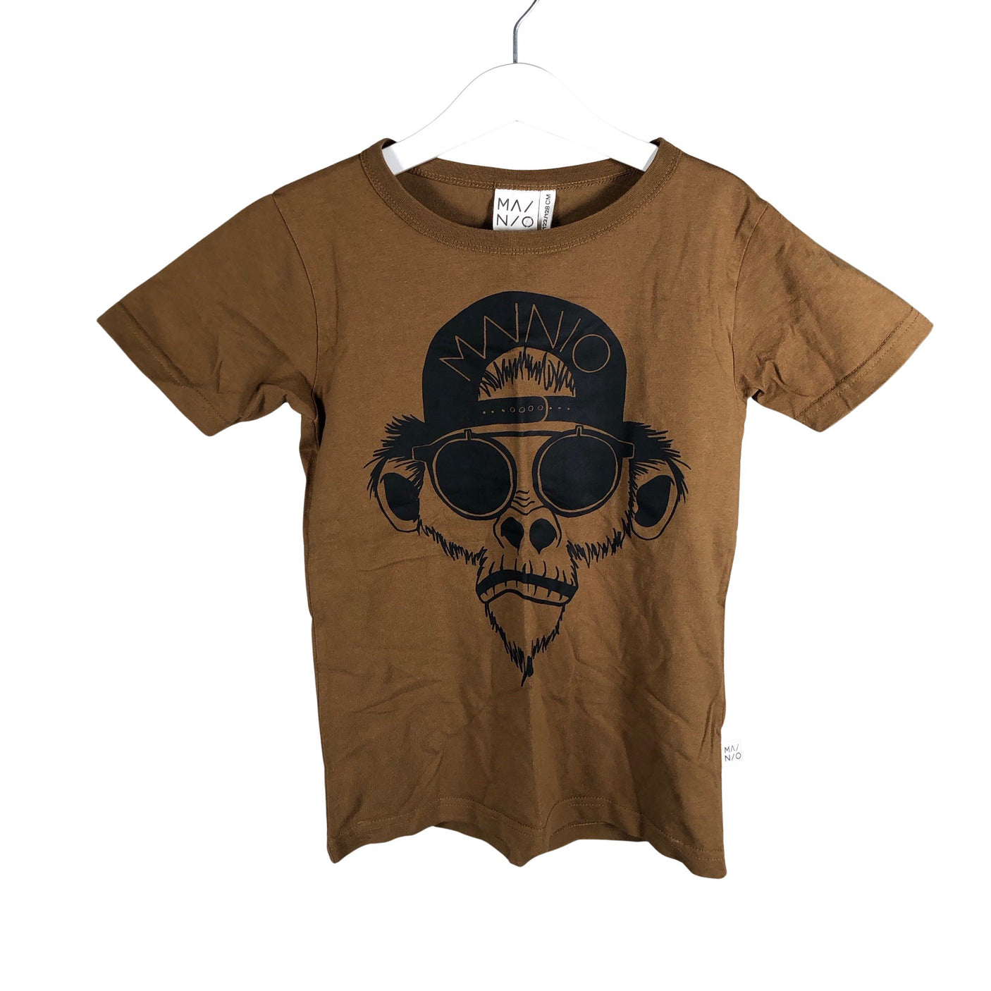 Unisex Mainio - T-paita, koko 110 - 116 - Ruskea (1)