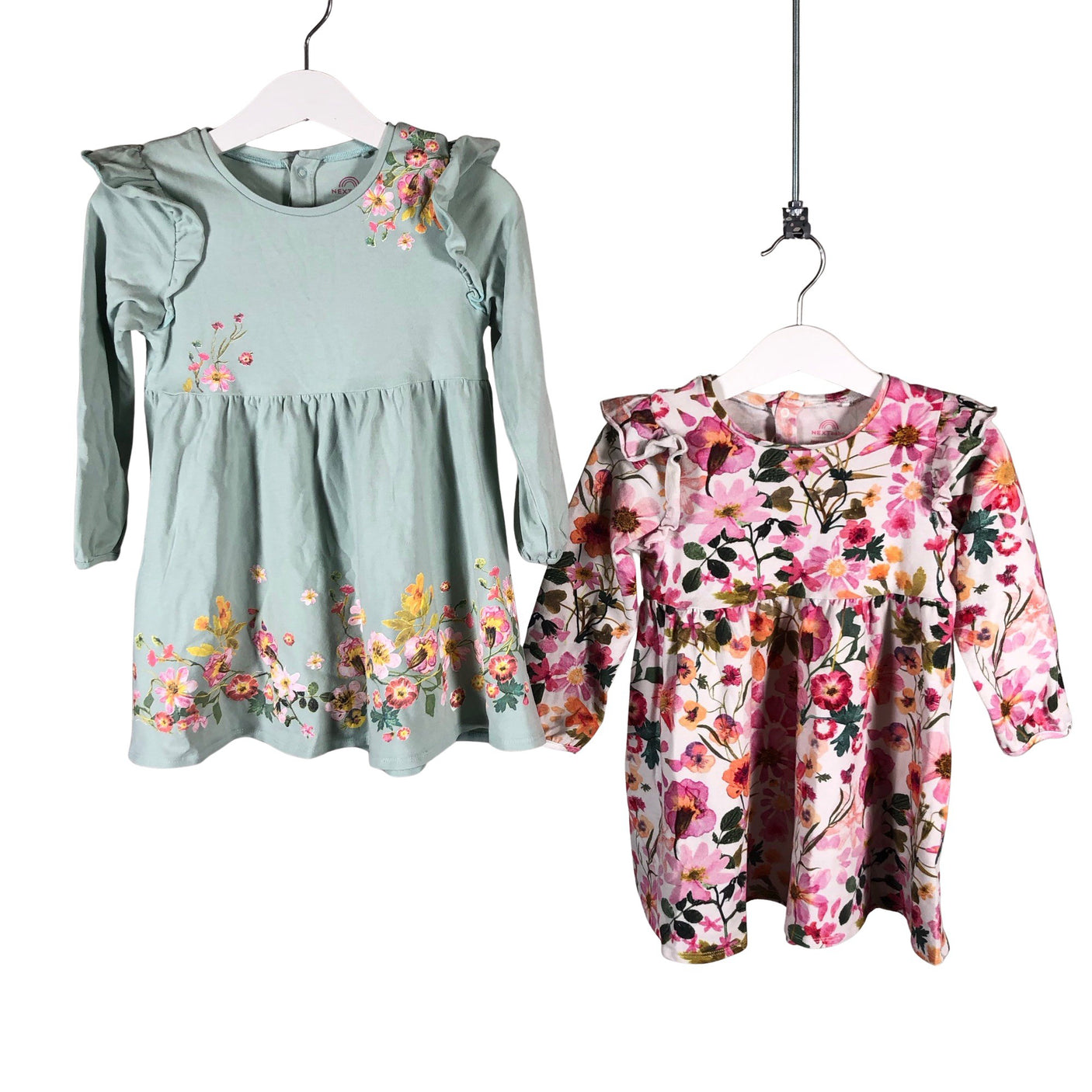 Tyttöjen Next - Trikoomekko, koko 86 - 92 - Vaaleansininen (1)