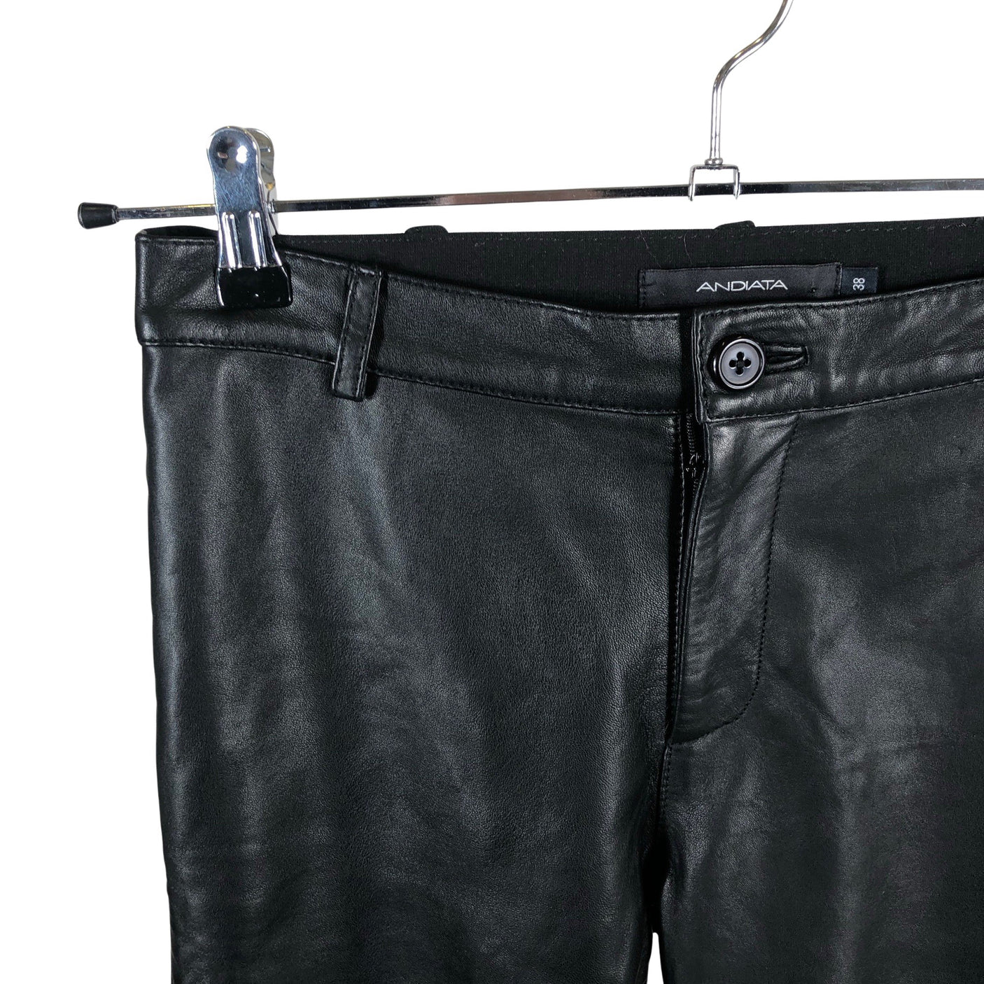 Naisten Andiata - Nahkahousut, koko 38 - Musta (3)