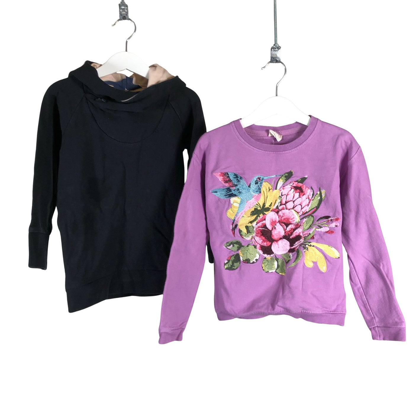 Tyttöjen Ma-ia Family - Collegepaita, koko 110 - 116 - Violetti (1)