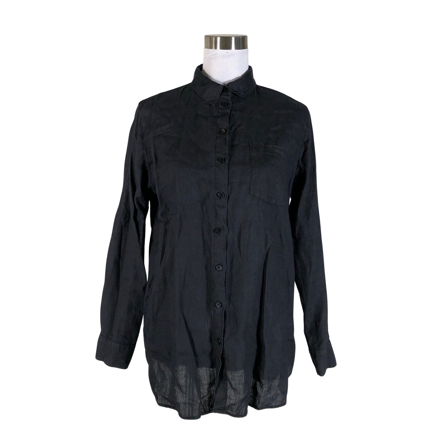 Naisten Nanso - Kauluspaita, koko 38 - Musta (1)