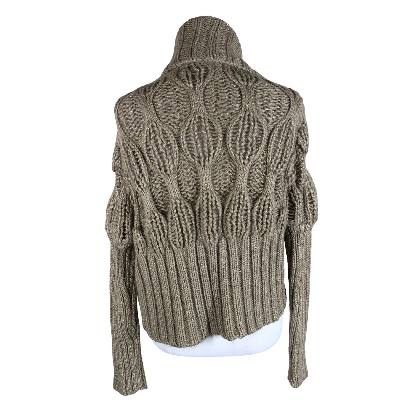 Naisten Sand - Neuletakki, koko 38 - Beige (2)