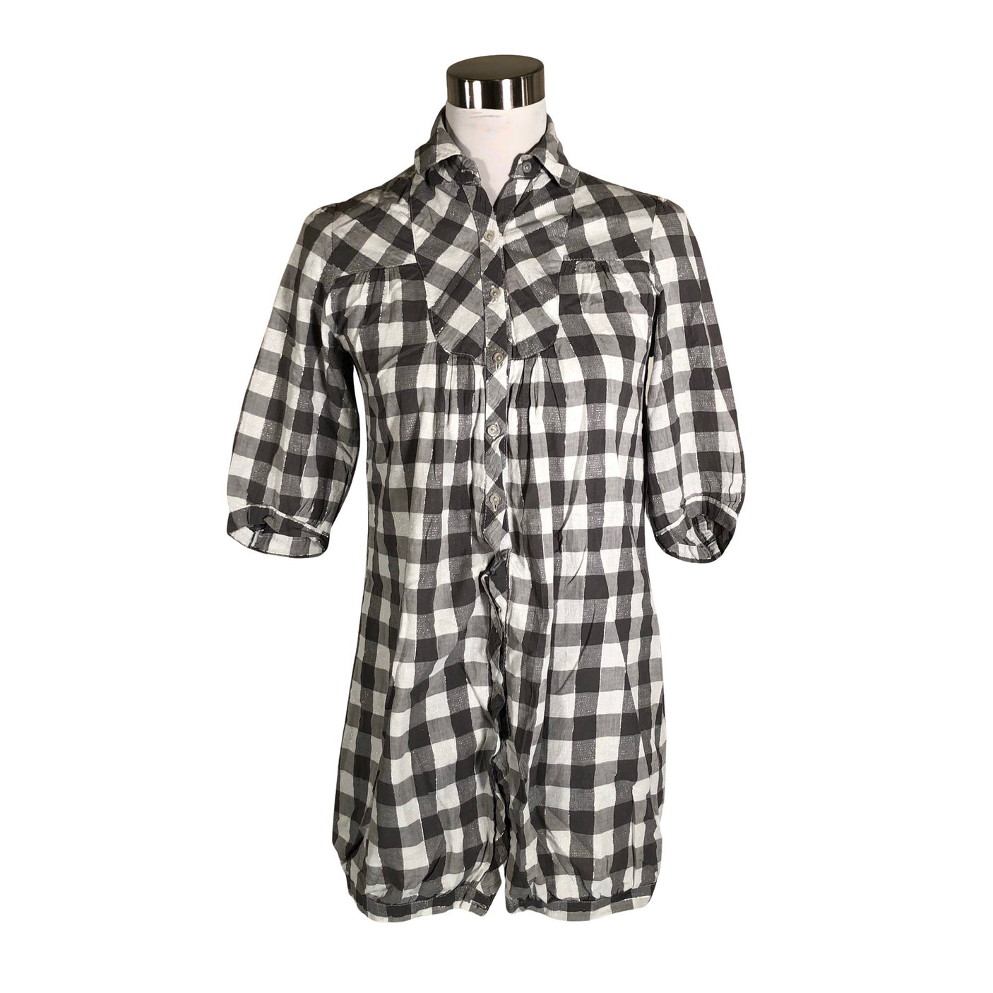 Naisten Voyelles - Kangastunika, koko 36 - Harmaa (1)