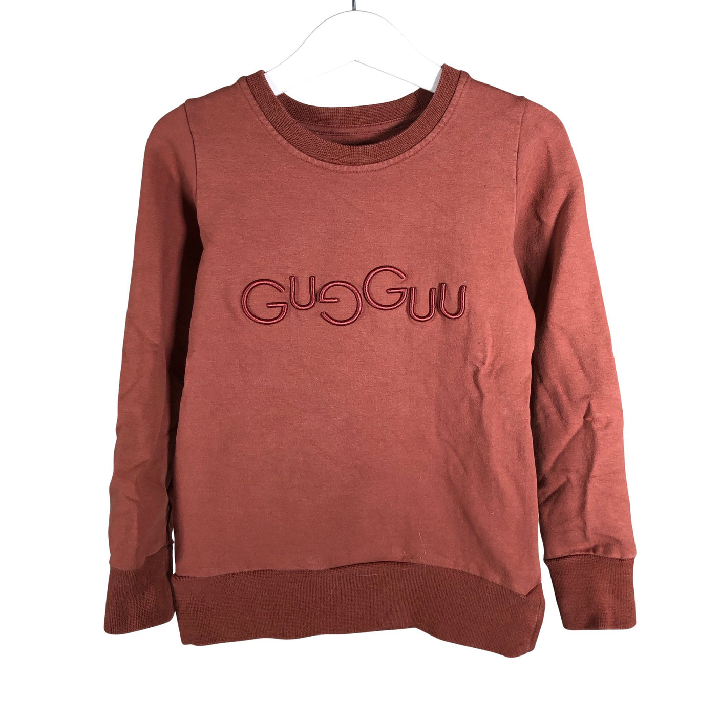Unisex Gugguu - Collegepaita, koko 110 - 116 - Ruskea (1)