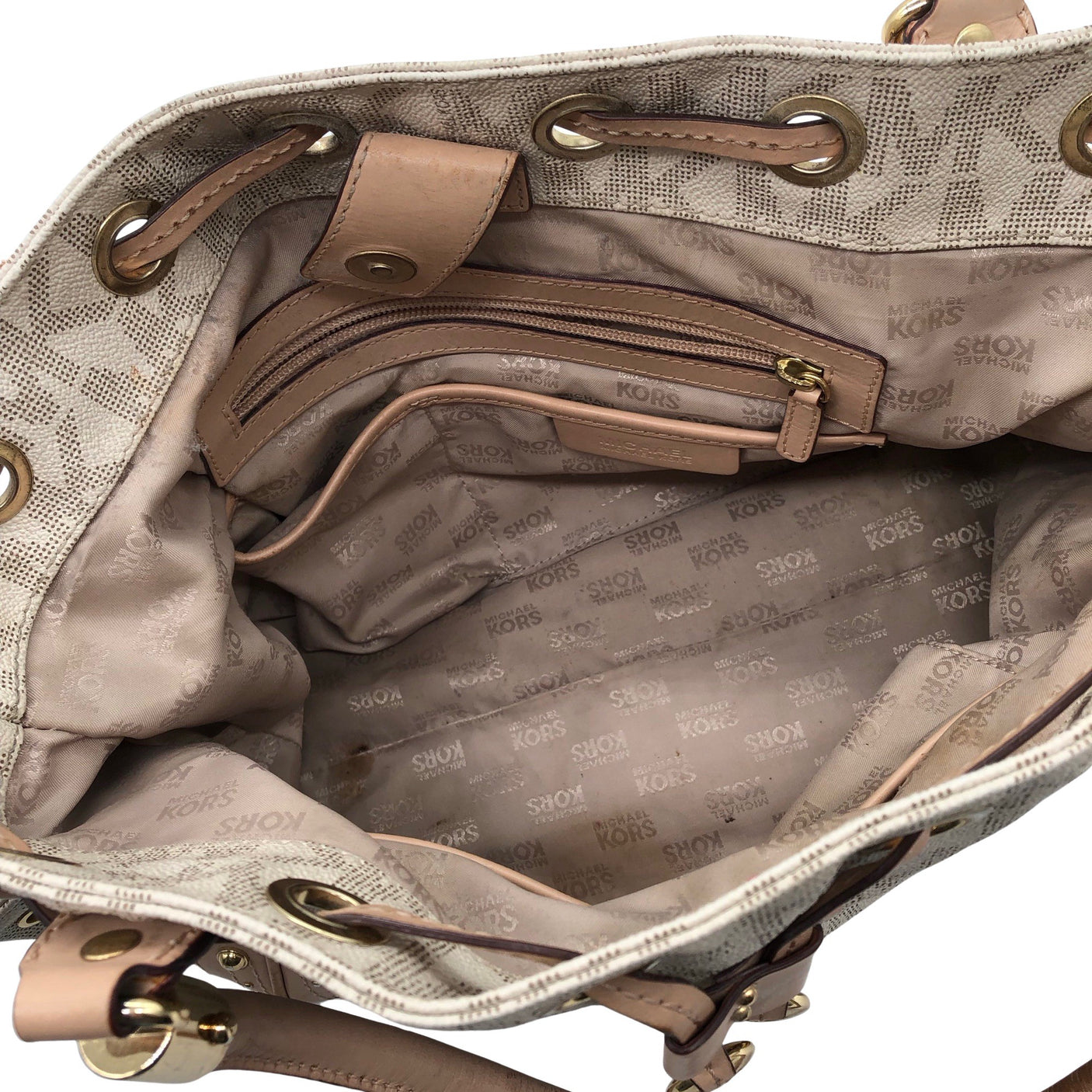 Naisten Michael Kors - Käsilaukku, koko Midi - Beige (3)