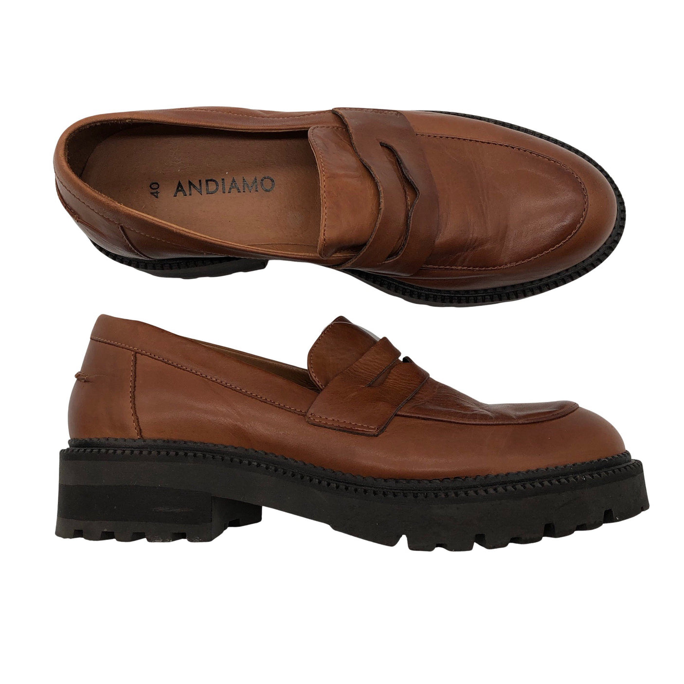 Naisten Andiamo - Loaferit, koko 40 - Ruskea (1)
