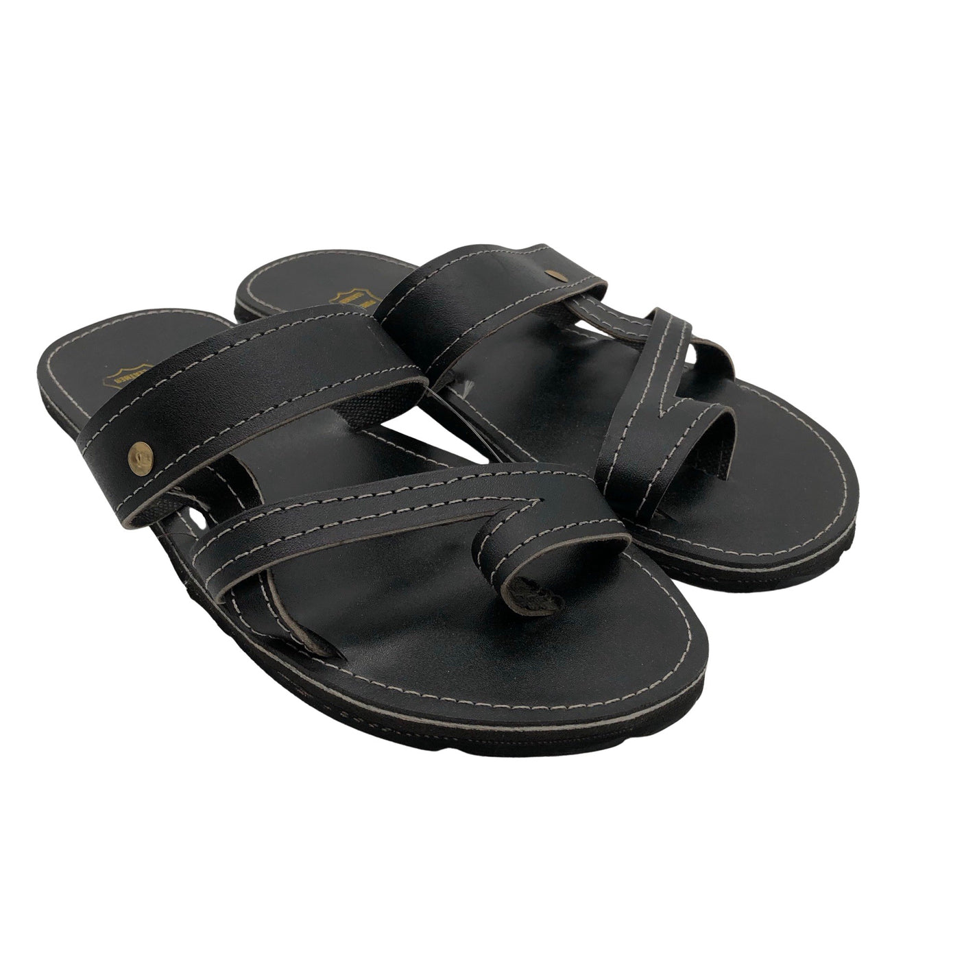 Unisex Handmade - Sandaalit, koko 43 - Musta (2)